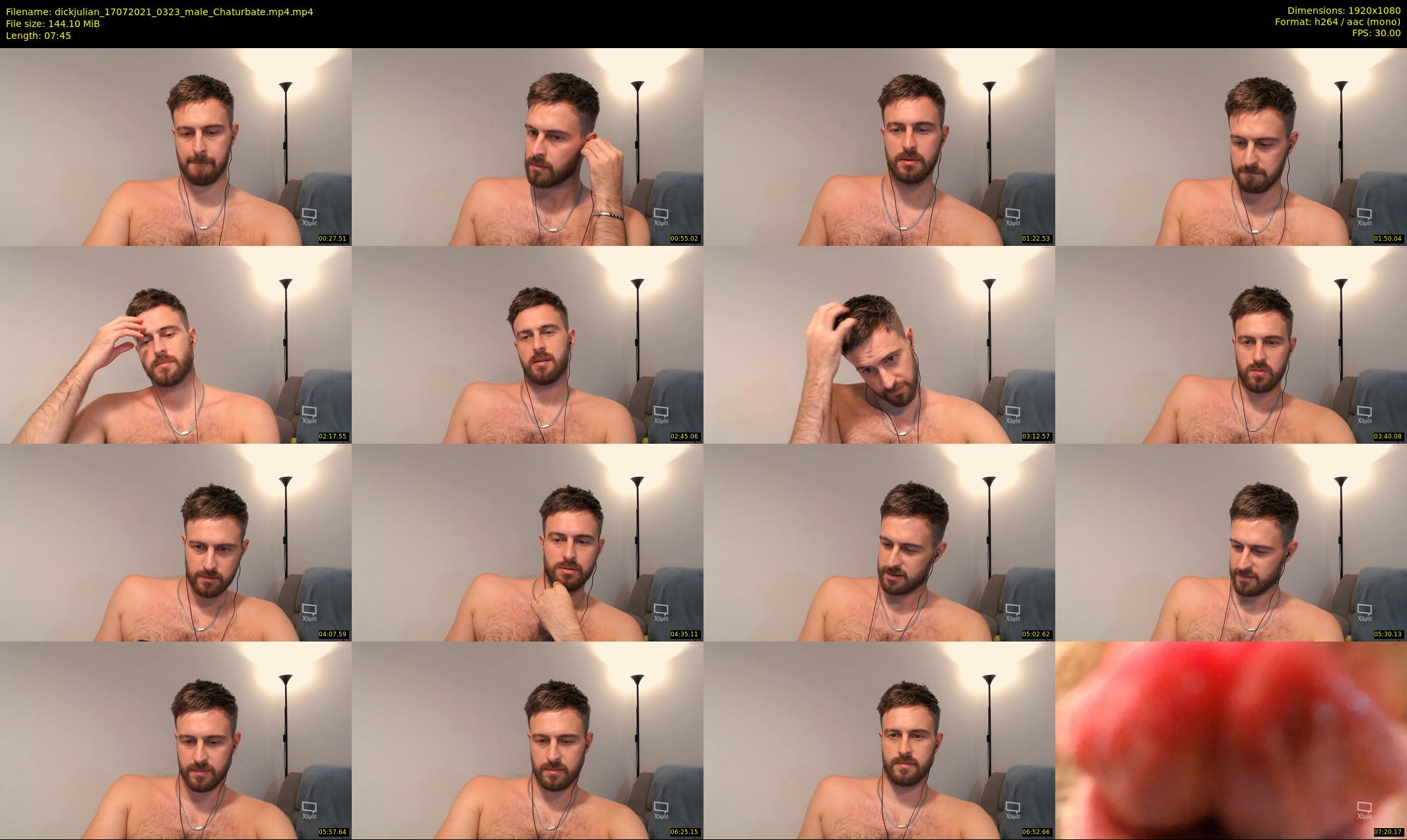 dickjulian — 8 minute Chaturbate male cam show recording, 1080p, Jul 17, 2021