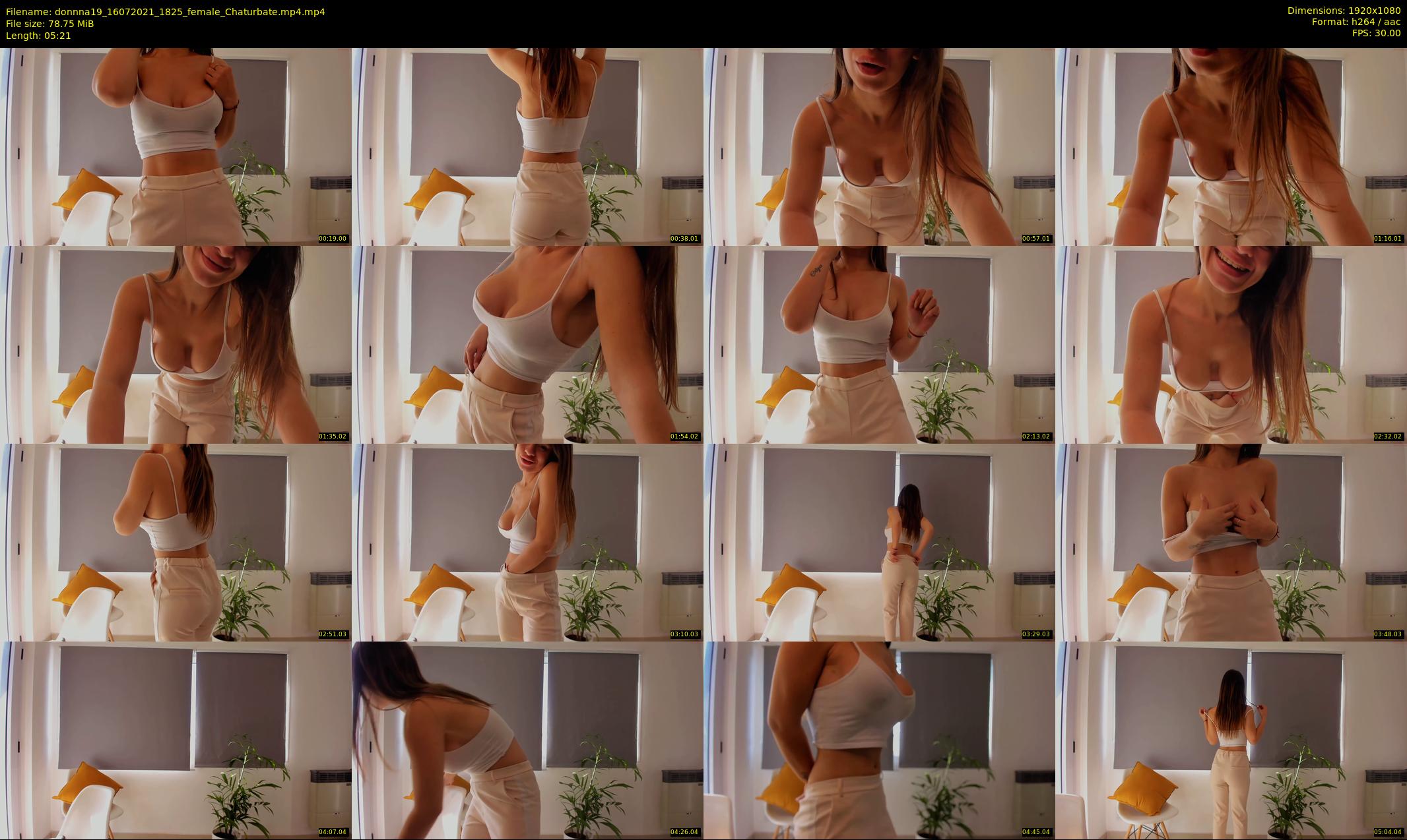 donnna19 — 6 minute Chaturbate female cam show recording, 1080p, Jul 16, 2021