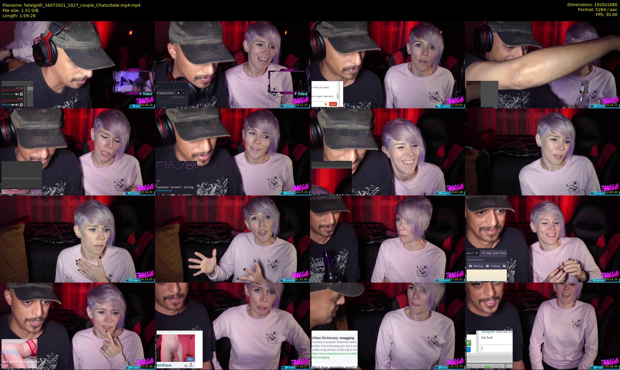 fatalgoth — 70 minute Chaturbate couple cam show recording, 1080p, Jul 16, 2021