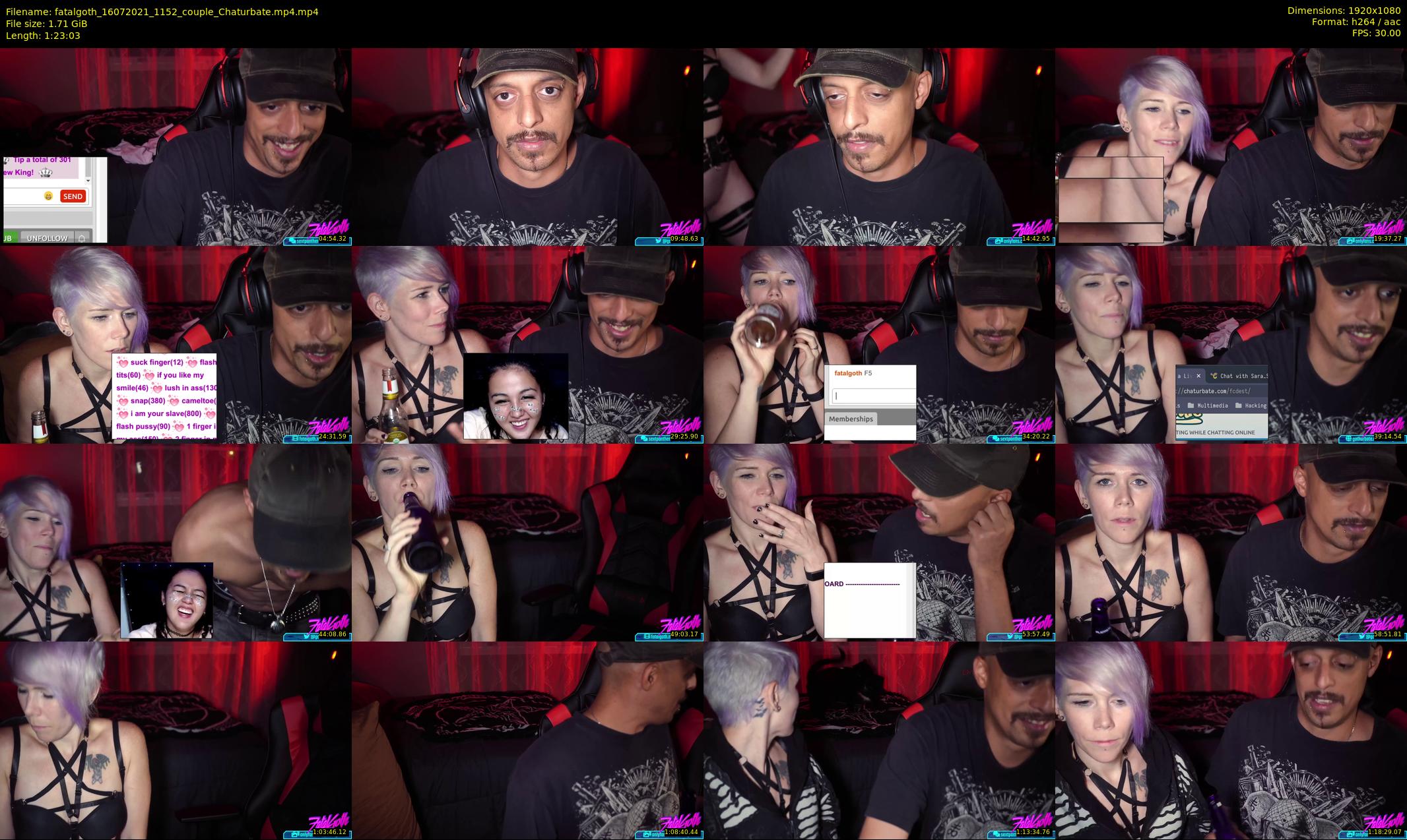 fatalgoth — 84 minute Chaturbate couple cam show recording, 1080p, Jul 16, 2021
