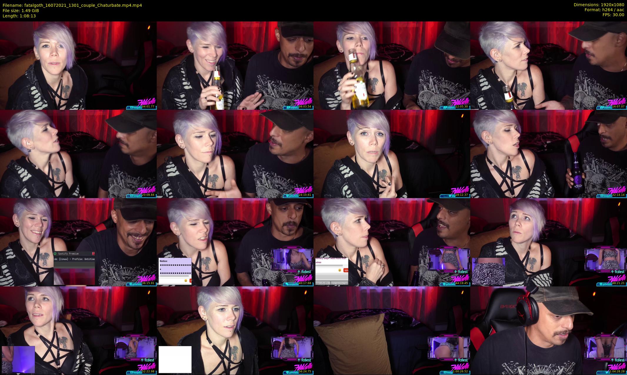 fatalgoth — 69 minute Chaturbate couple cam show recording, 1080p, Jul 16, 2021