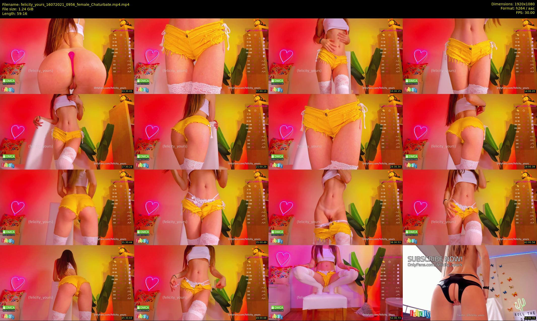 felicity_yours — 60 minute Chaturbate female cam show recording, 1080p, Jul 16, 2021