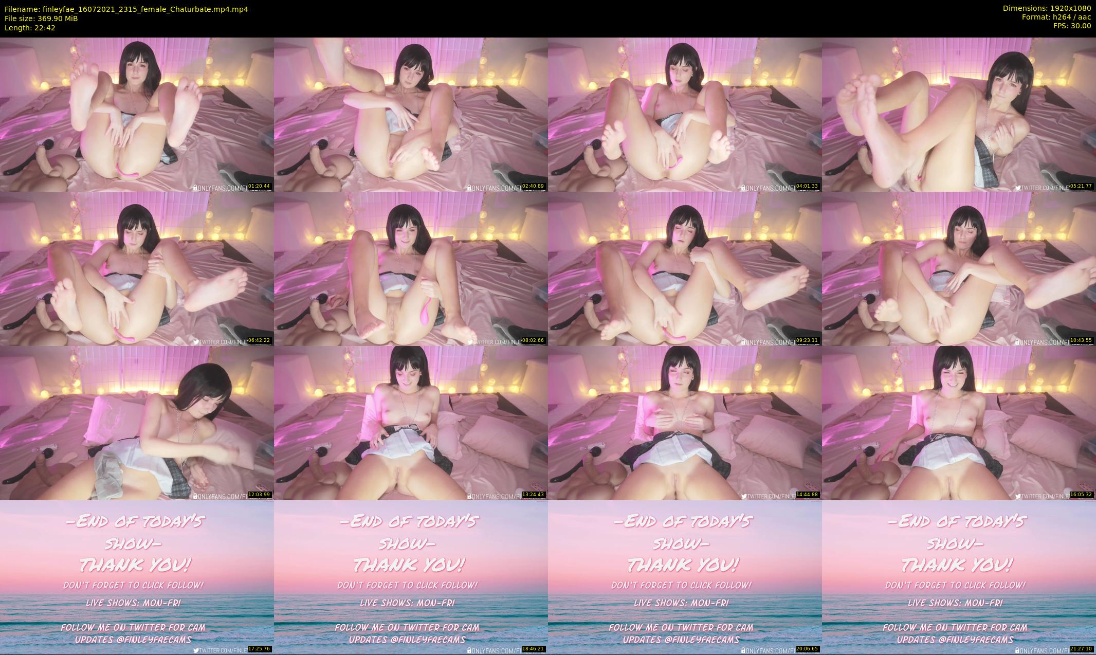 finleyfae — 23 minute Chaturbate female cam show recording, 1080p, Jul 16, 2021