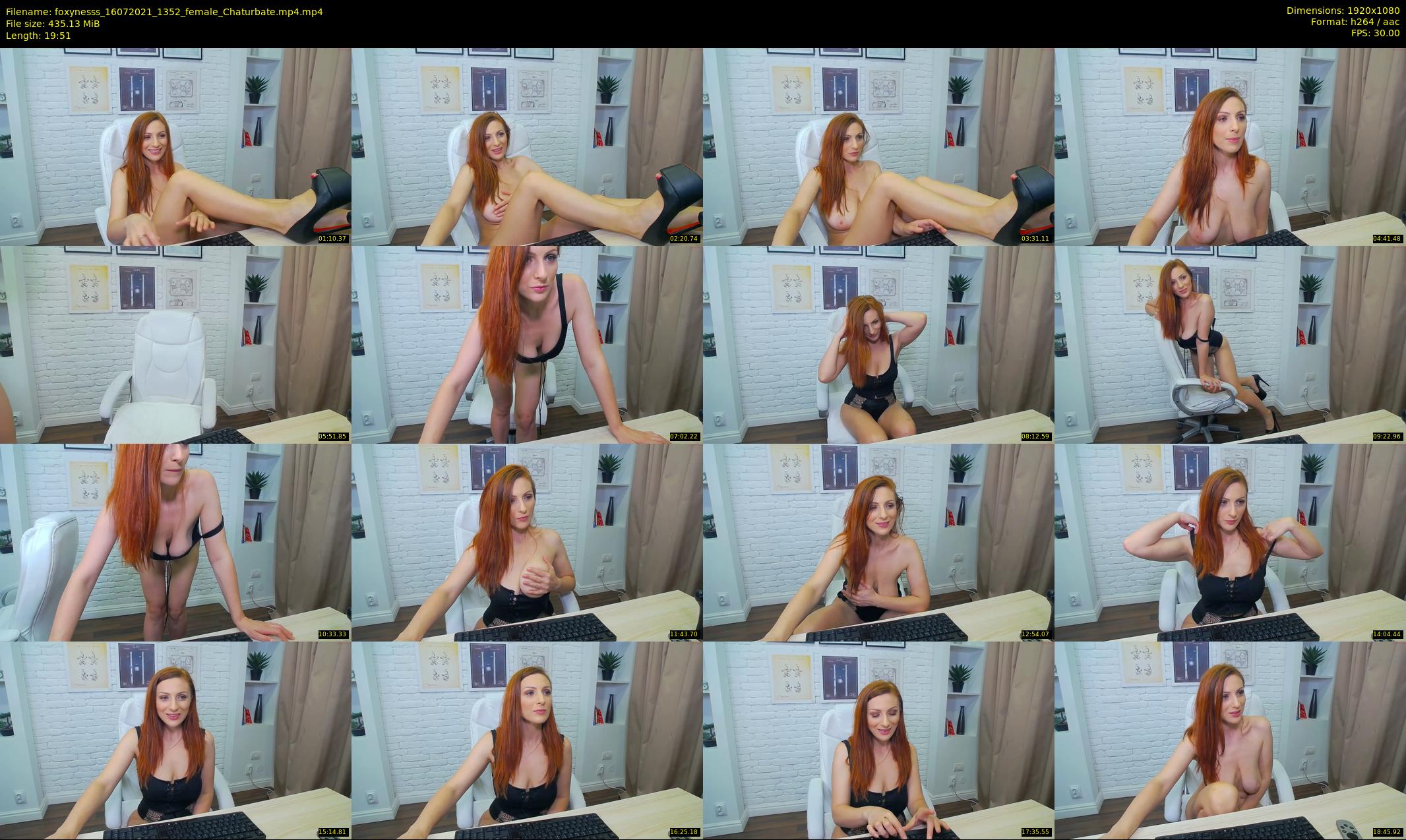 foxynesss — 20 minute Chaturbate female cam show recording, 1080p, Jul 16, 2021