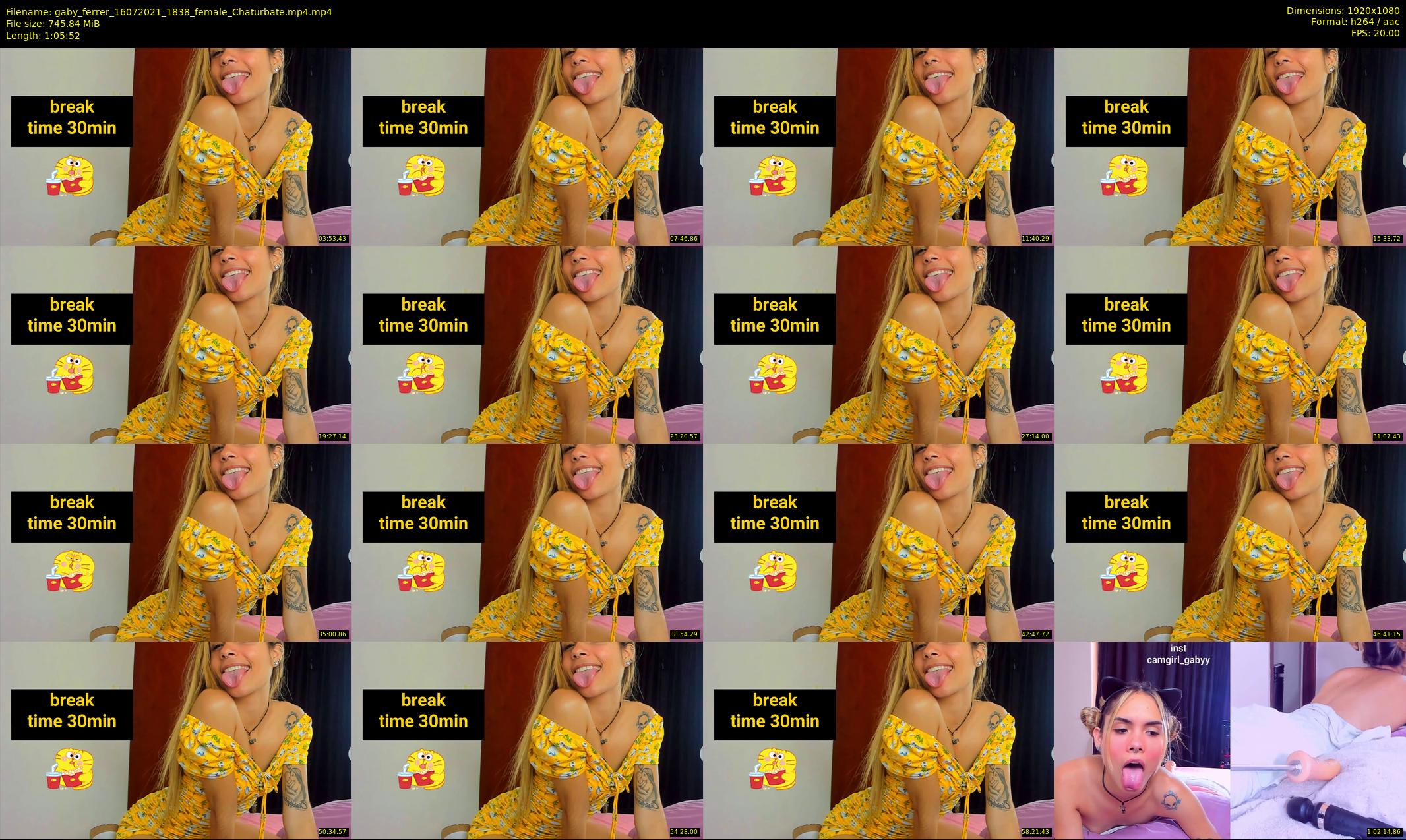 gaby_ferrer — 66 minute Chaturbate female cam show recording, 1080p, Jul 16, 2021