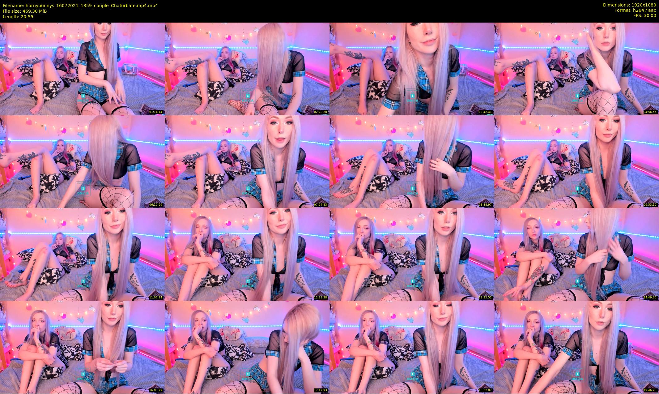 hornybunnys — 21 minute Chaturbate couple cam show recording, 1080p, Jul 16, 2021