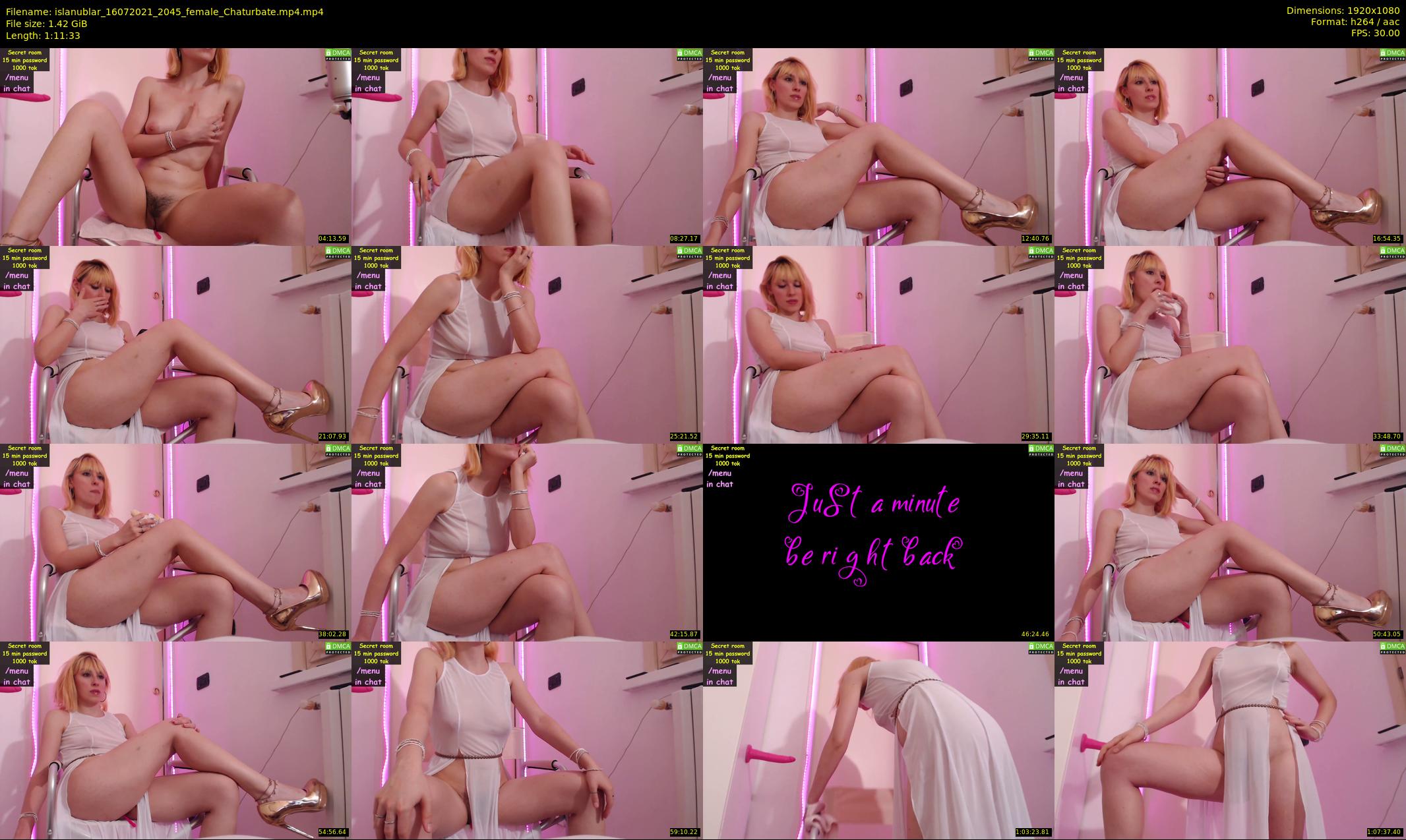 islanublar — 72 minute Chaturbate female cam show recording, 1080p, Jul 16, 2021