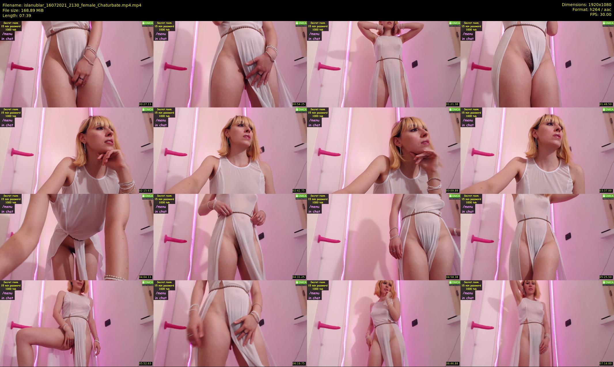 islanublar — 8 minute Chaturbate female cam show recording, 1080p, Jul 16, 2021