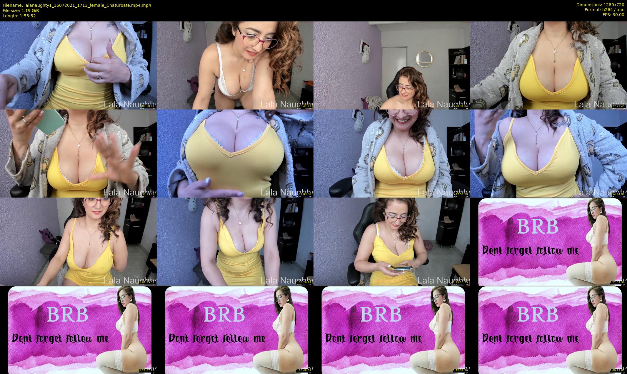 lalanaughty1 — 116 minute Chaturbate female cam show recording, 720p, Jul 16, 2021