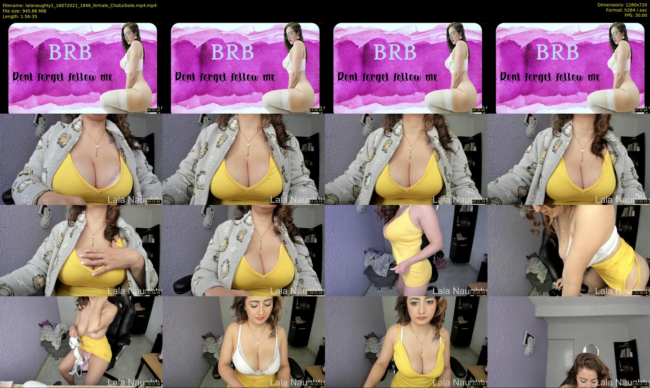 lalanaughty1 — 117 minute Chaturbate female cam show recording, 720p, Jul 16, 2021