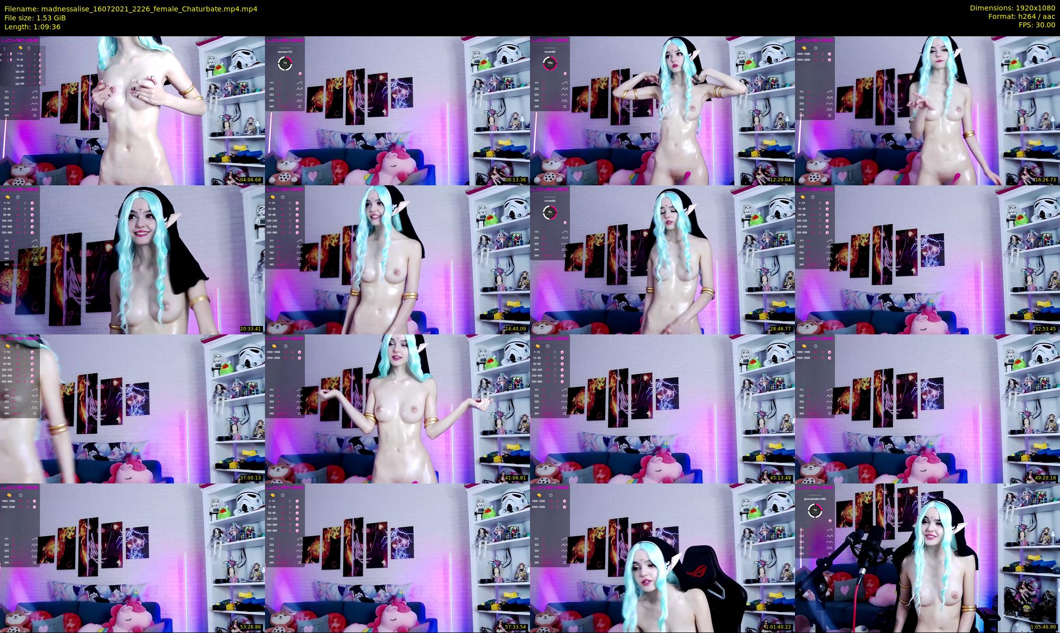 madnessalise — 70 minute Chaturbate female cam show recording, 1080p, Jul 16, 2021