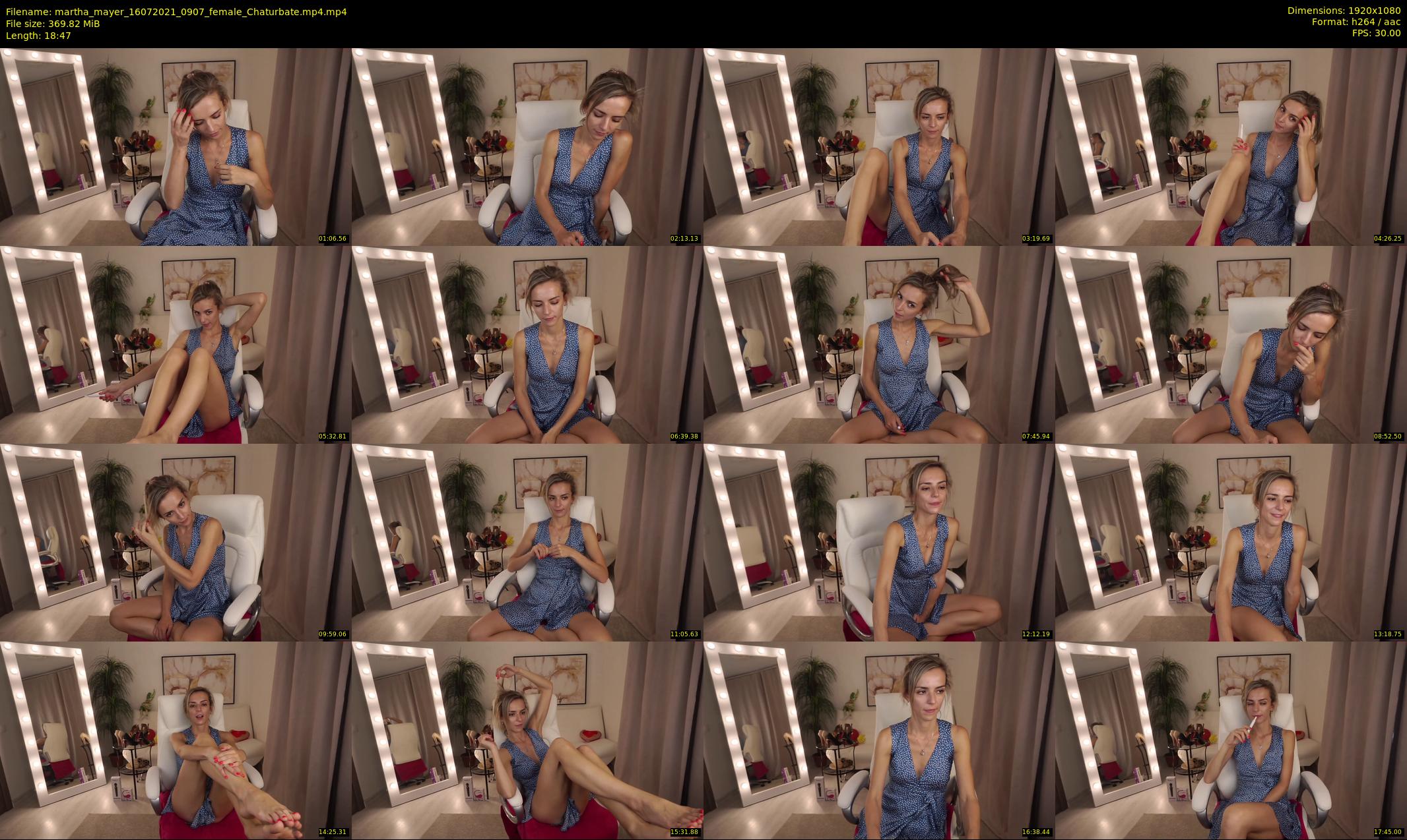 martha_mayer — 19 minute Chaturbate female cam show recording, 1080p, Jul 16, 2021