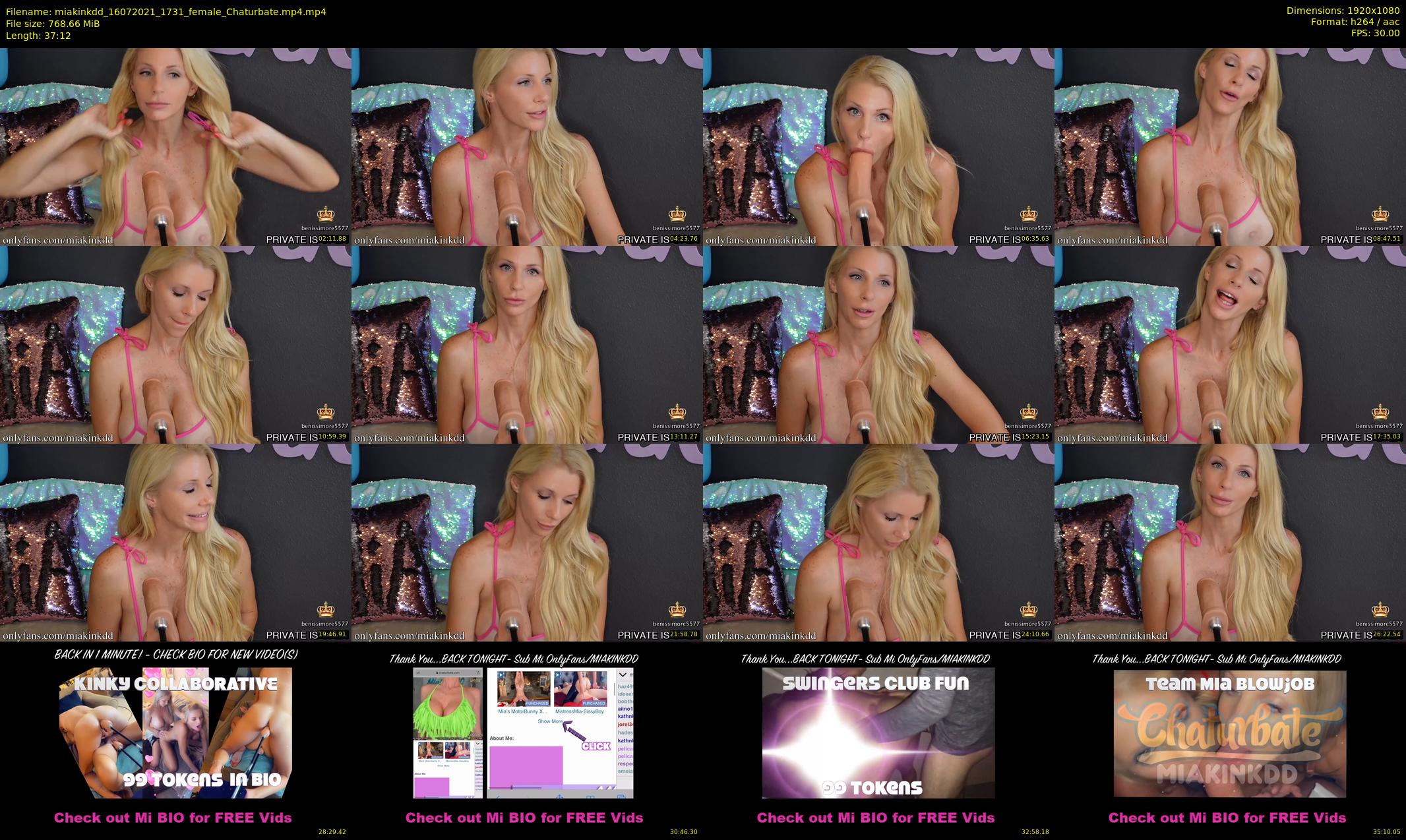 miakinkdd — 38 minute Chaturbate female cam show recording, 1080p, Jul 16, 2021