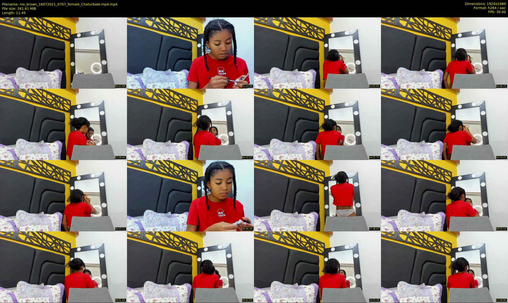 nix_brown — 12 minute Chaturbate female cam show recording, 1080p, Jul 16, 2021