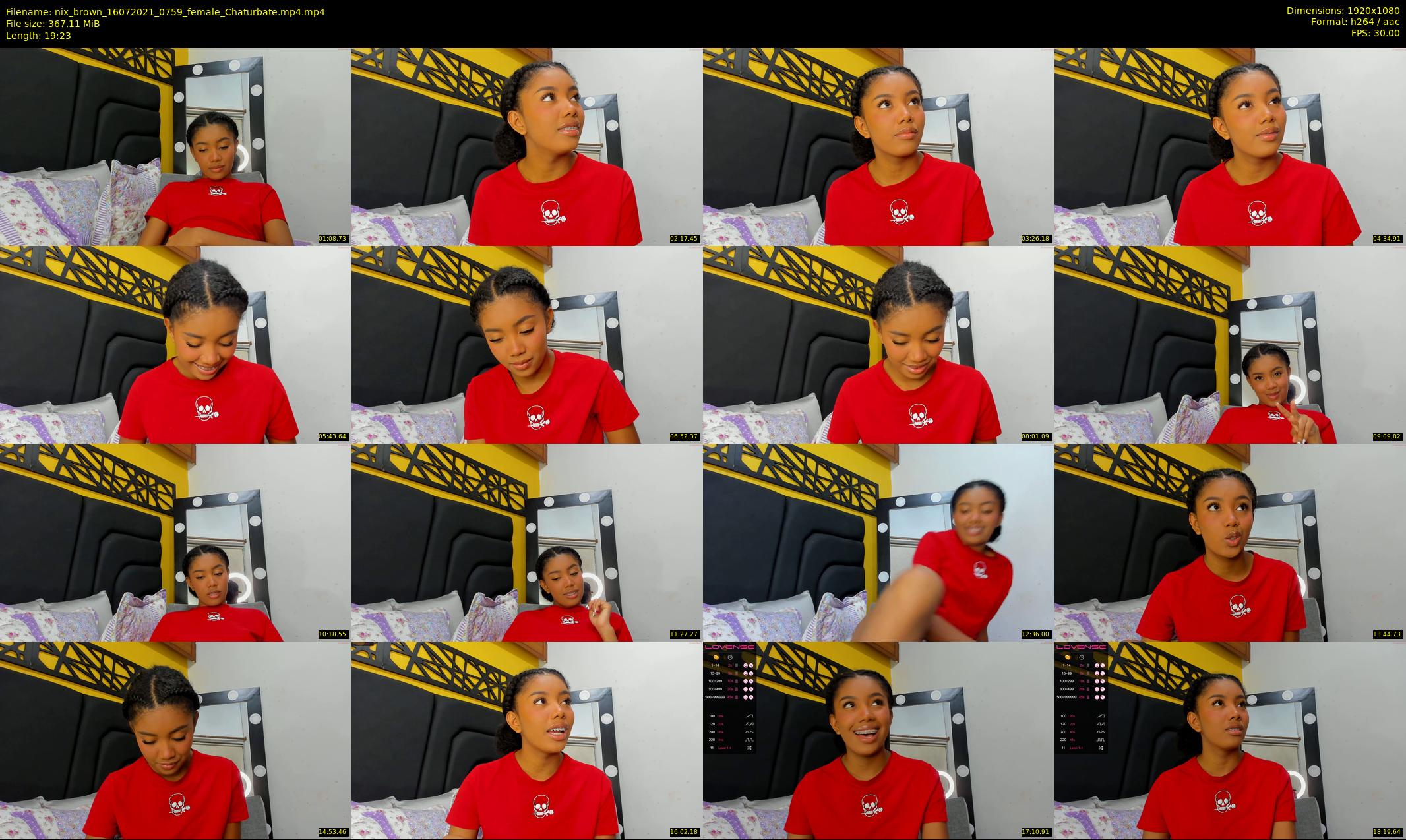 nix_brown — 20 minute Chaturbate female cam show recording, 1080p, Jul 16, 2021