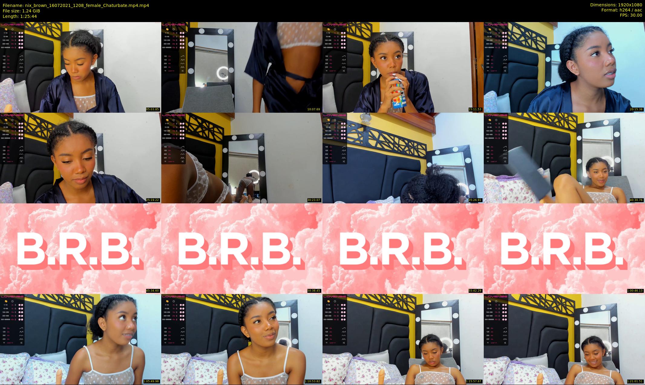 nix_brown — 86 minute Chaturbate female cam show recording, 1080p, Jul 16, 2021
