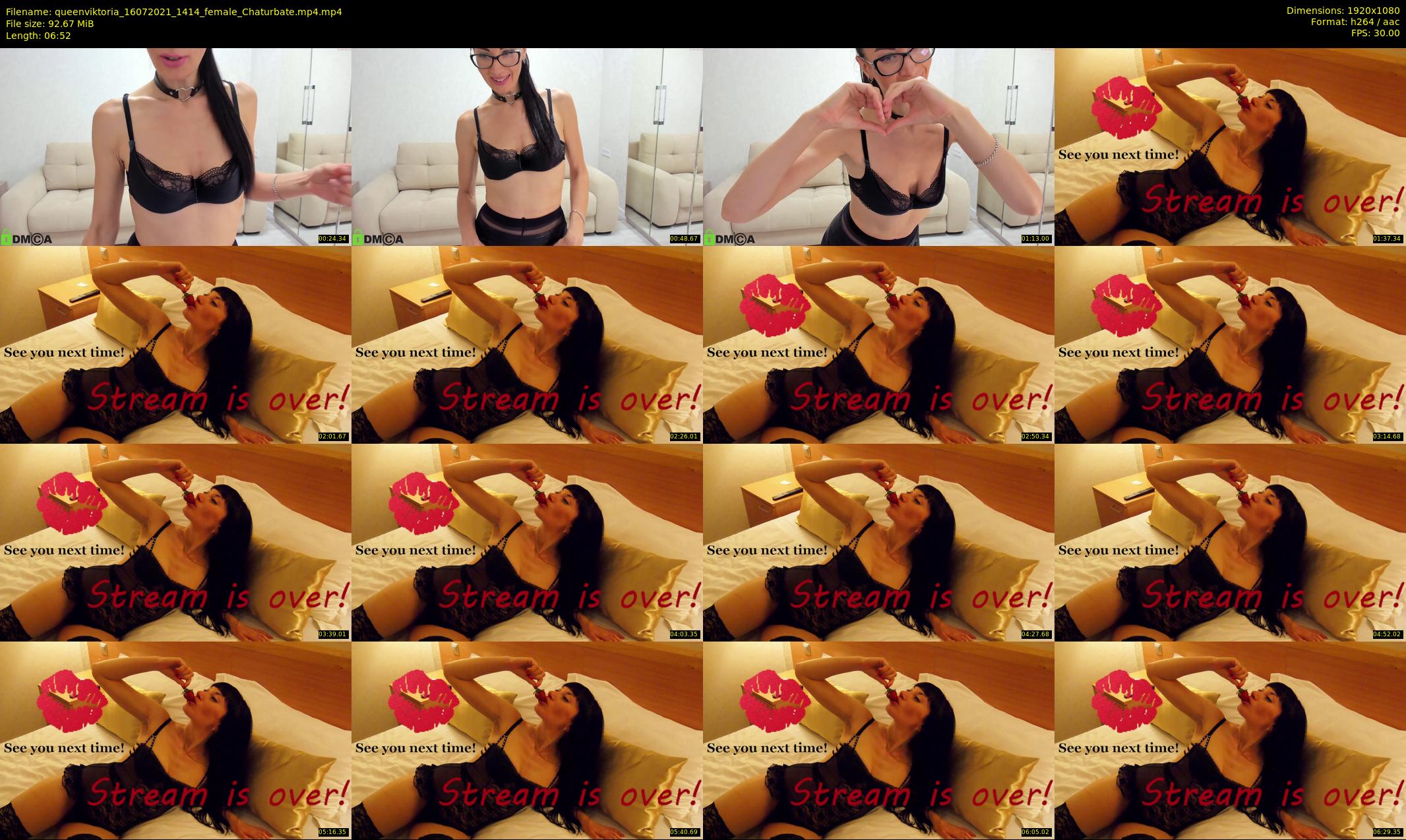 queenviktoria — 7 minute Chaturbate female cam show recording, 1080p, Jul 16, 2021