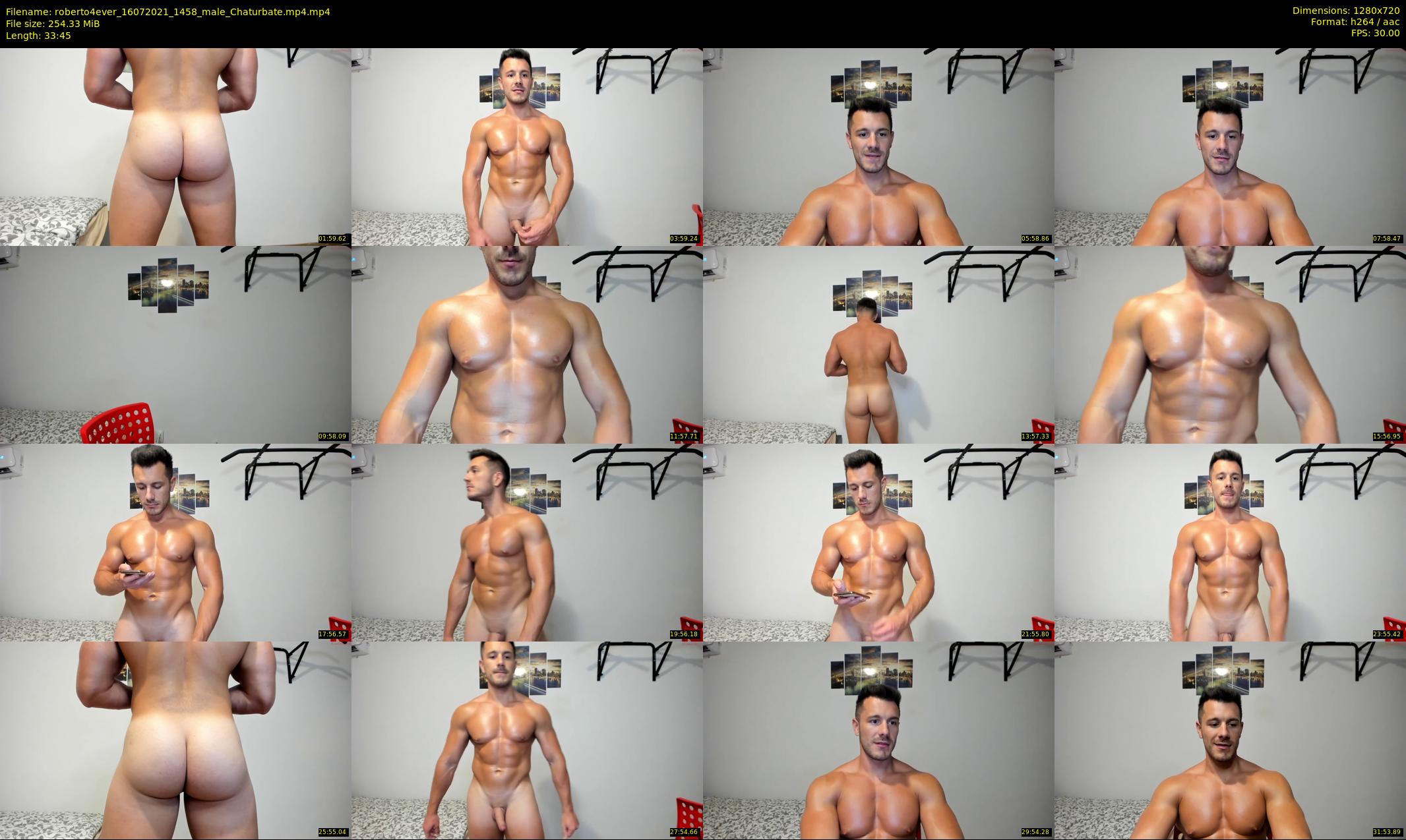 roberto4ever — 34 minute Chaturbate male cam show recording, 720p, Jul 16, 2021