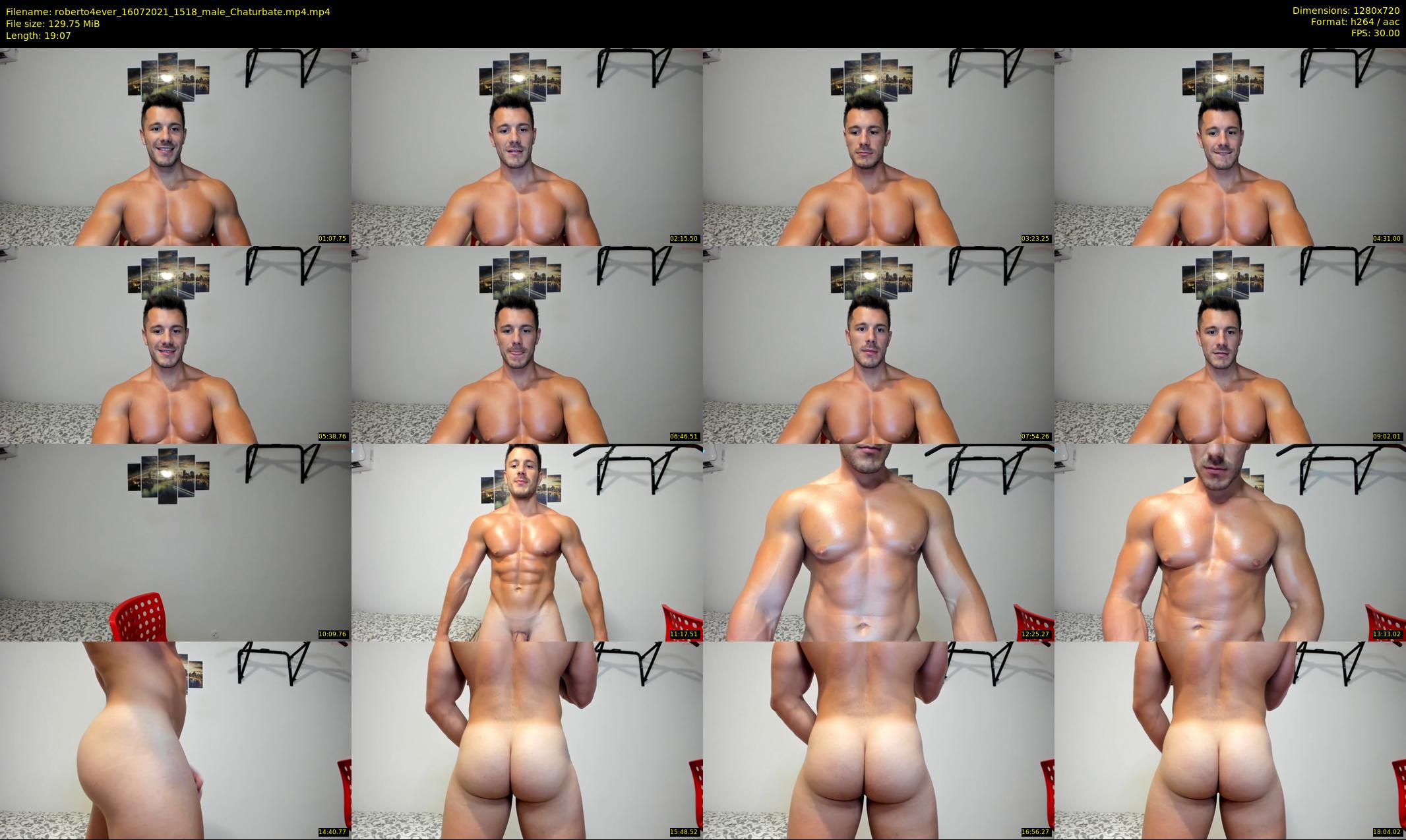 roberto4ever — 20 minute Chaturbate male cam show recording, 720p, Jul 16, 2021