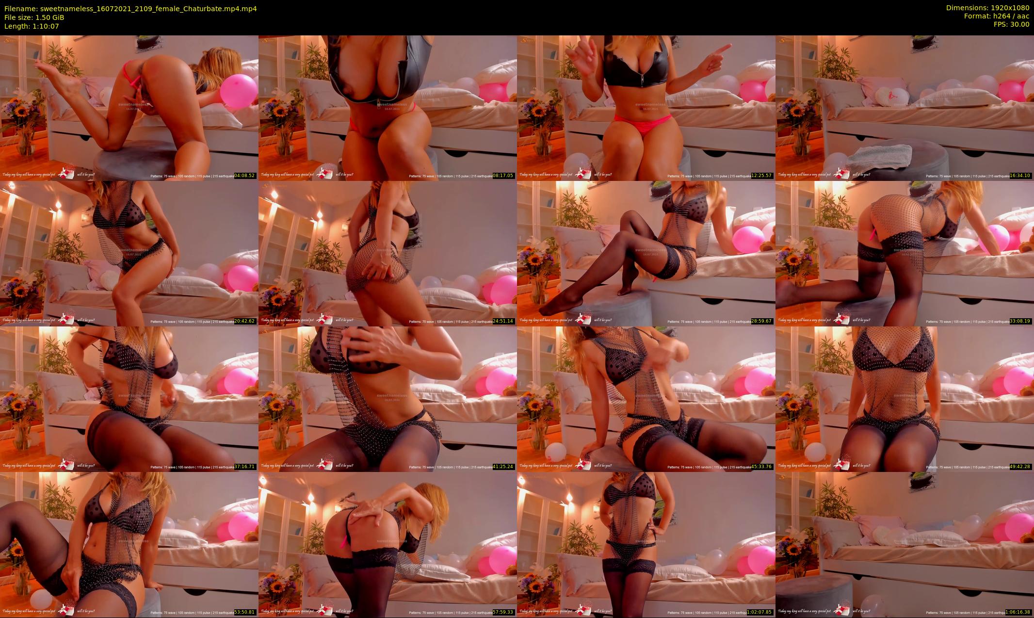 sweetnameless — 71 minute Chaturbate couple cam show recording, 1080p, Jul 16, 2021