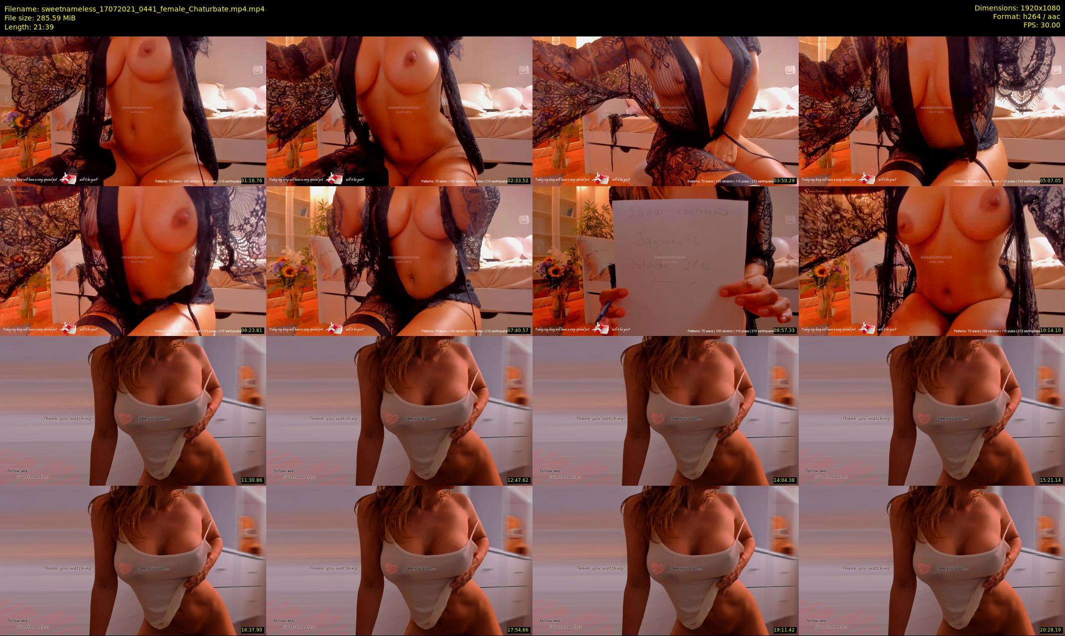 sweetnameless — 22 minute Chaturbate couple cam show recording, 1080p, Jul 17, 2021