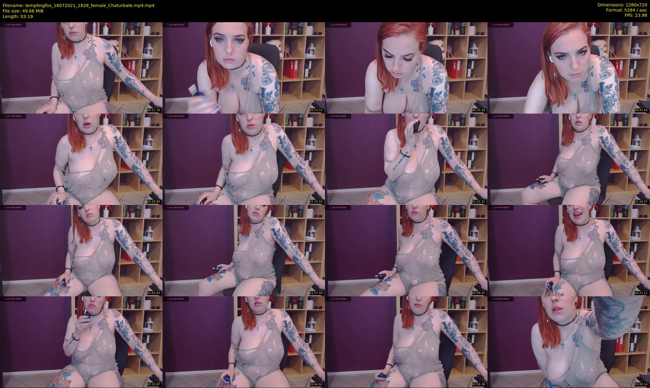 temptingfox — 4 minute Chaturbate female cam show recording, 720p, Jul 16, 2021
