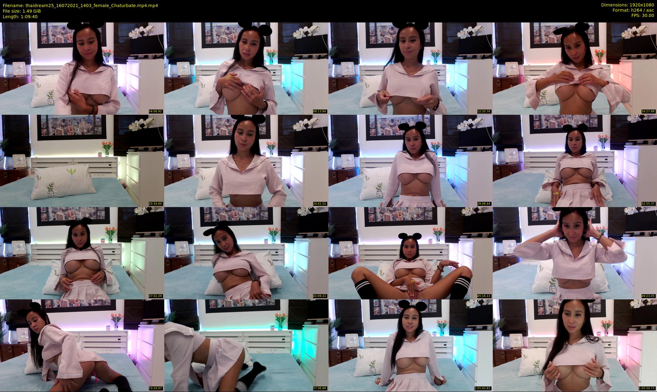 thaidream25 — 70 minute Chaturbate female cam show recording, 1080p, Jul 16, 2021