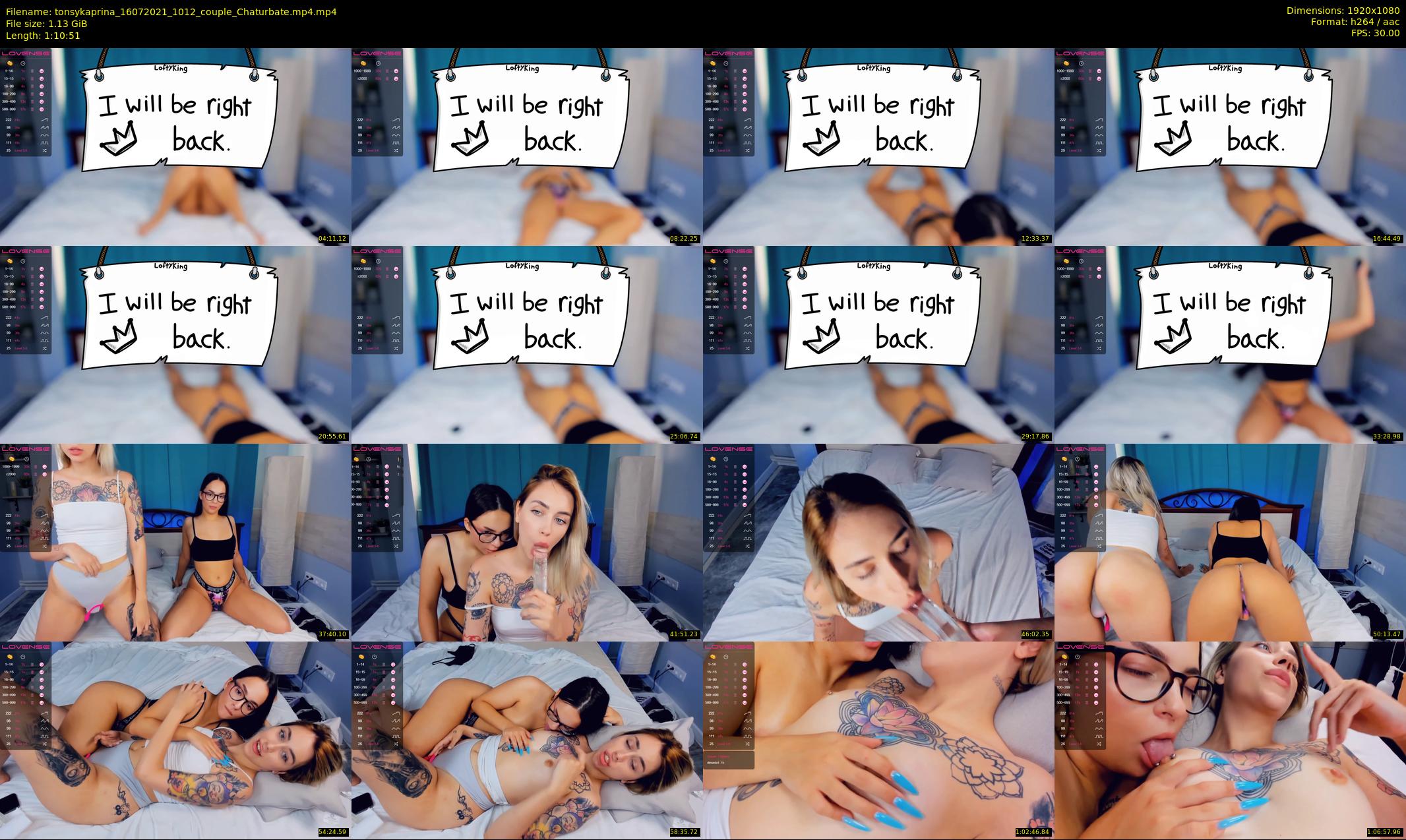 tonsykaprina — 71 minute Chaturbate couple cam show recording, 1080p, Jul 16, 2021