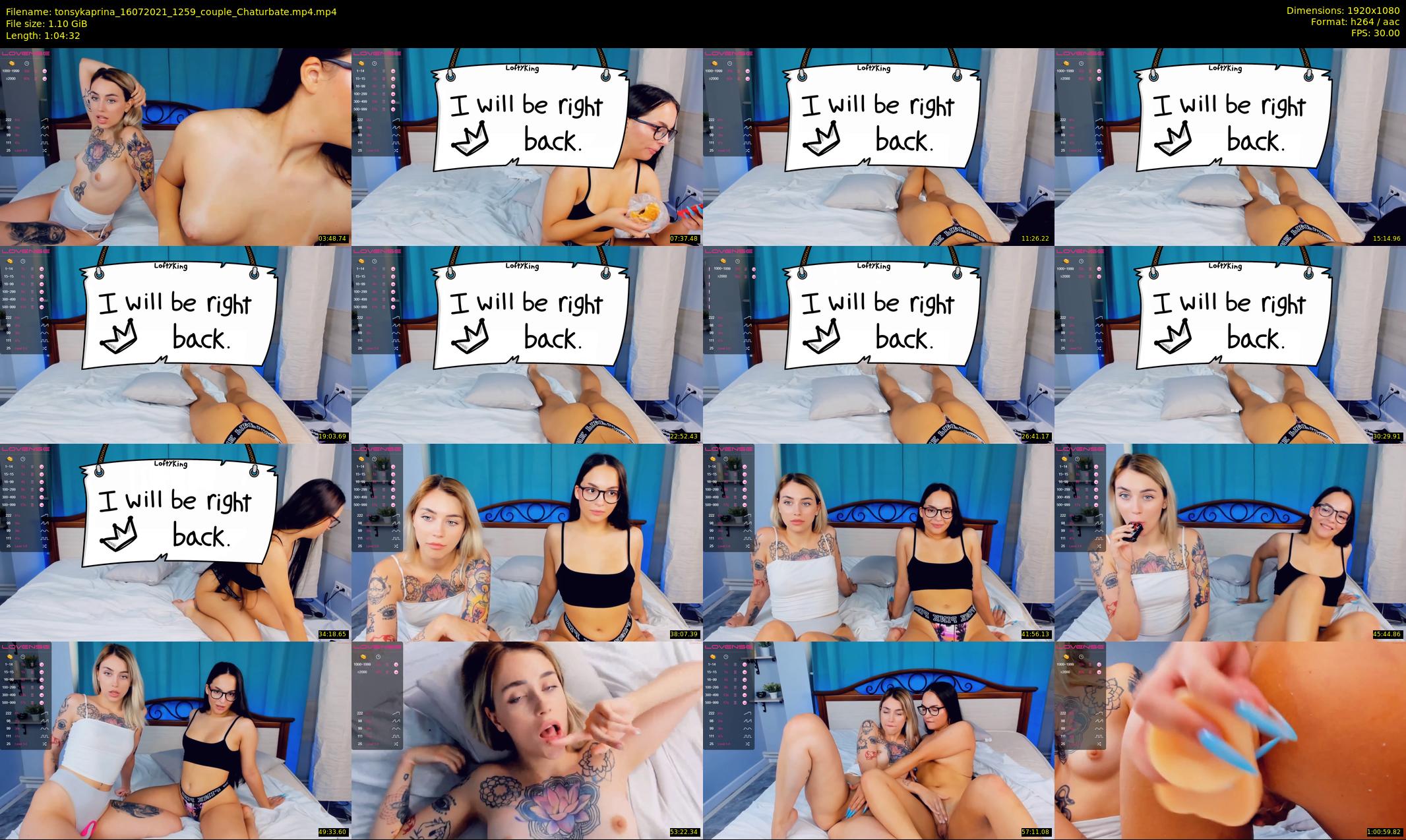 tonsykaprina — 65 minute Chaturbate couple cam show recording, 1080p, Jul 16, 2021