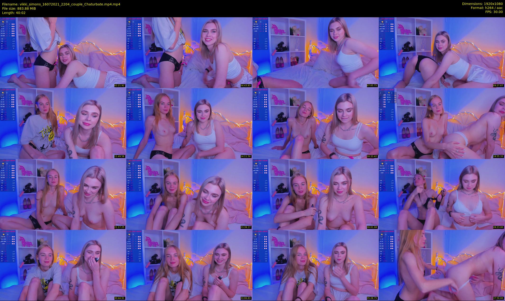 vikki_simons — 41 minute Chaturbate couple cam show recording, 1080p, Jul 16, 2021