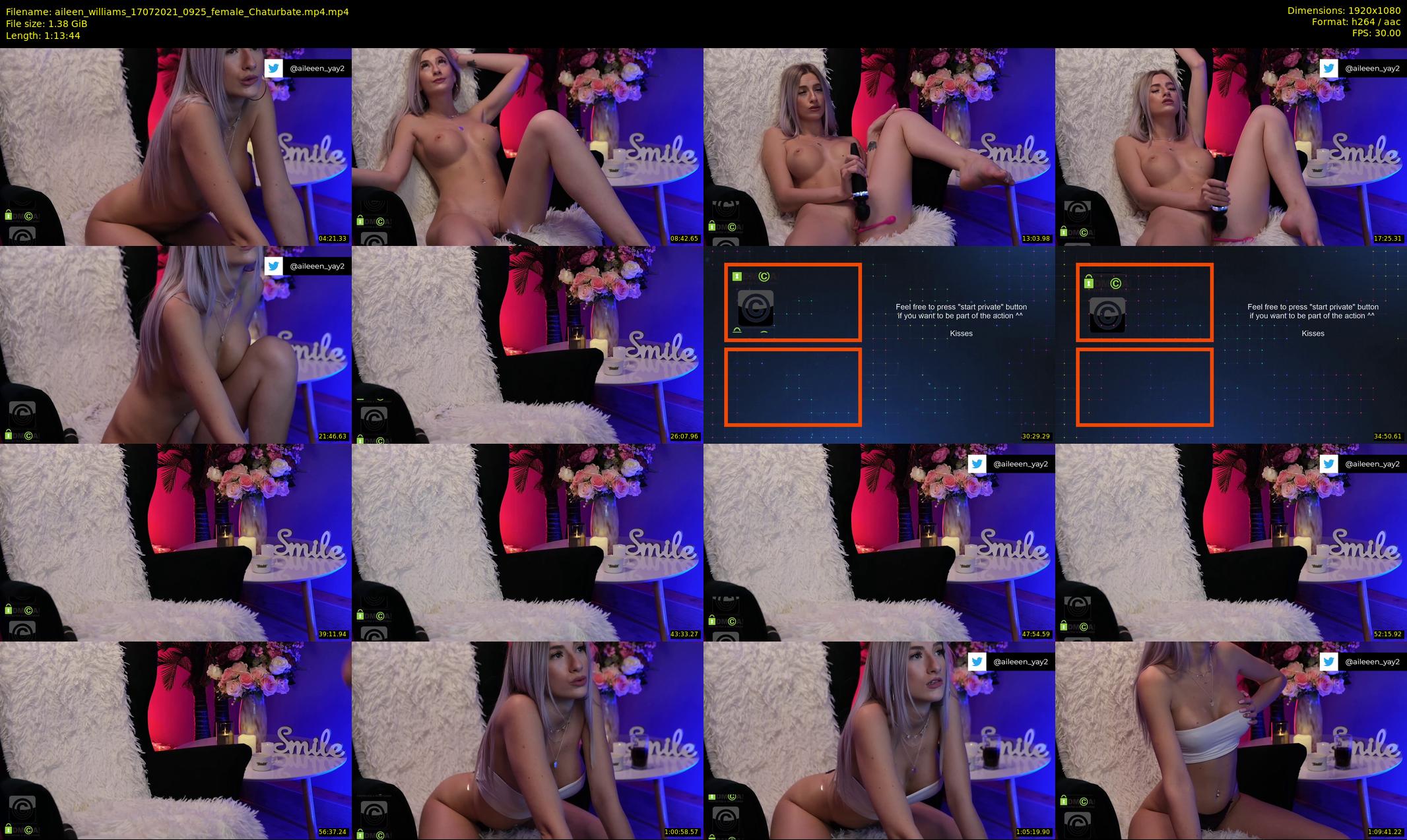 aileen_williams — 74 minute Chaturbate female cam show recording, 1080p, Jul 17, 2021