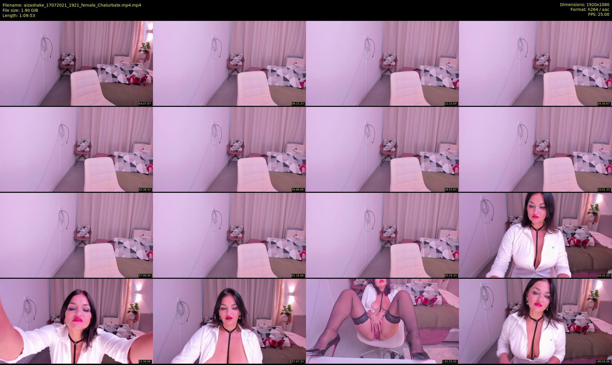 aizashake — 70 minute Chaturbate female cam show recording, 1080p, Jul 17, 2021