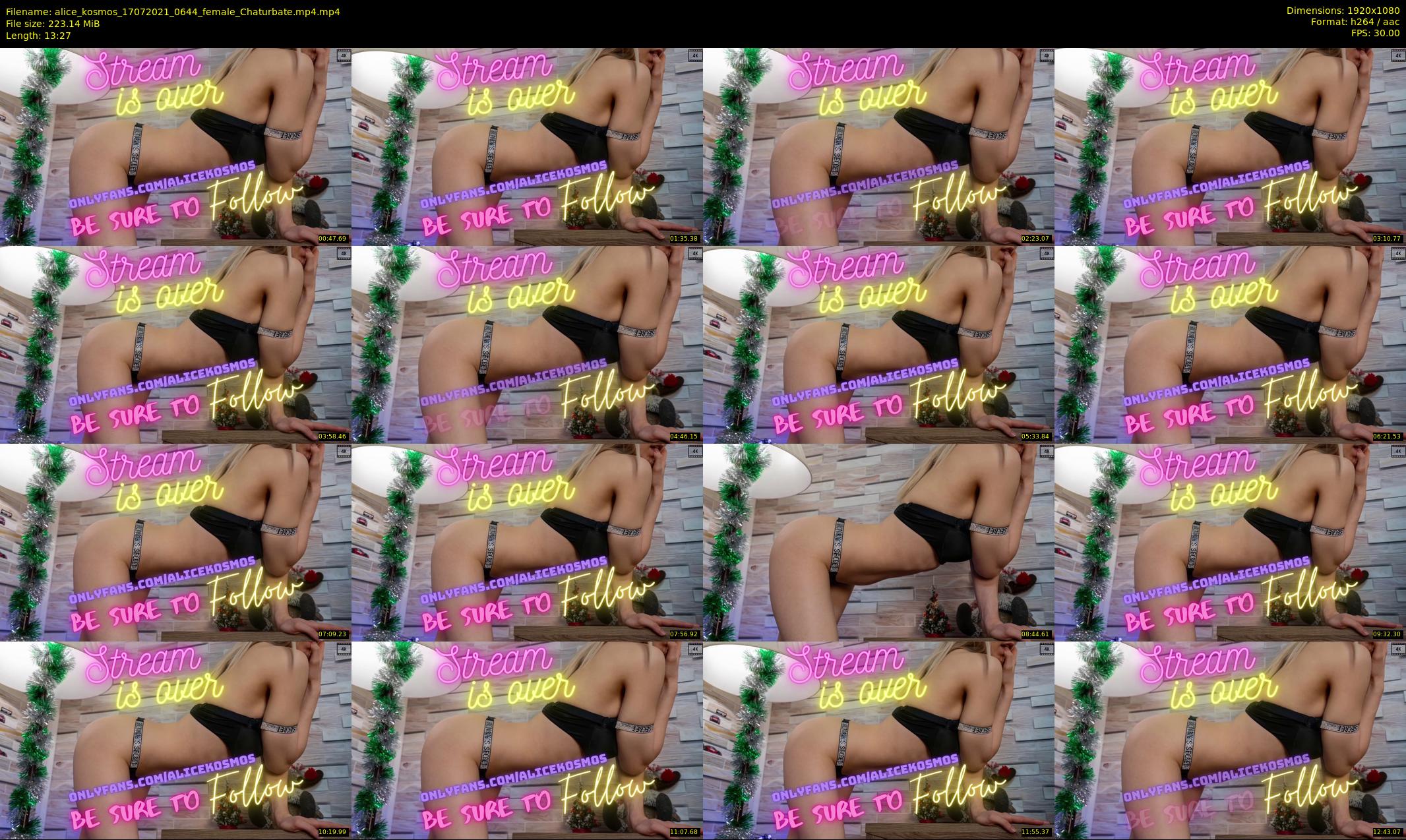 alice_kosmos — 14 minute Chaturbate female cam show recording, 1080p, Jul 17, 2021