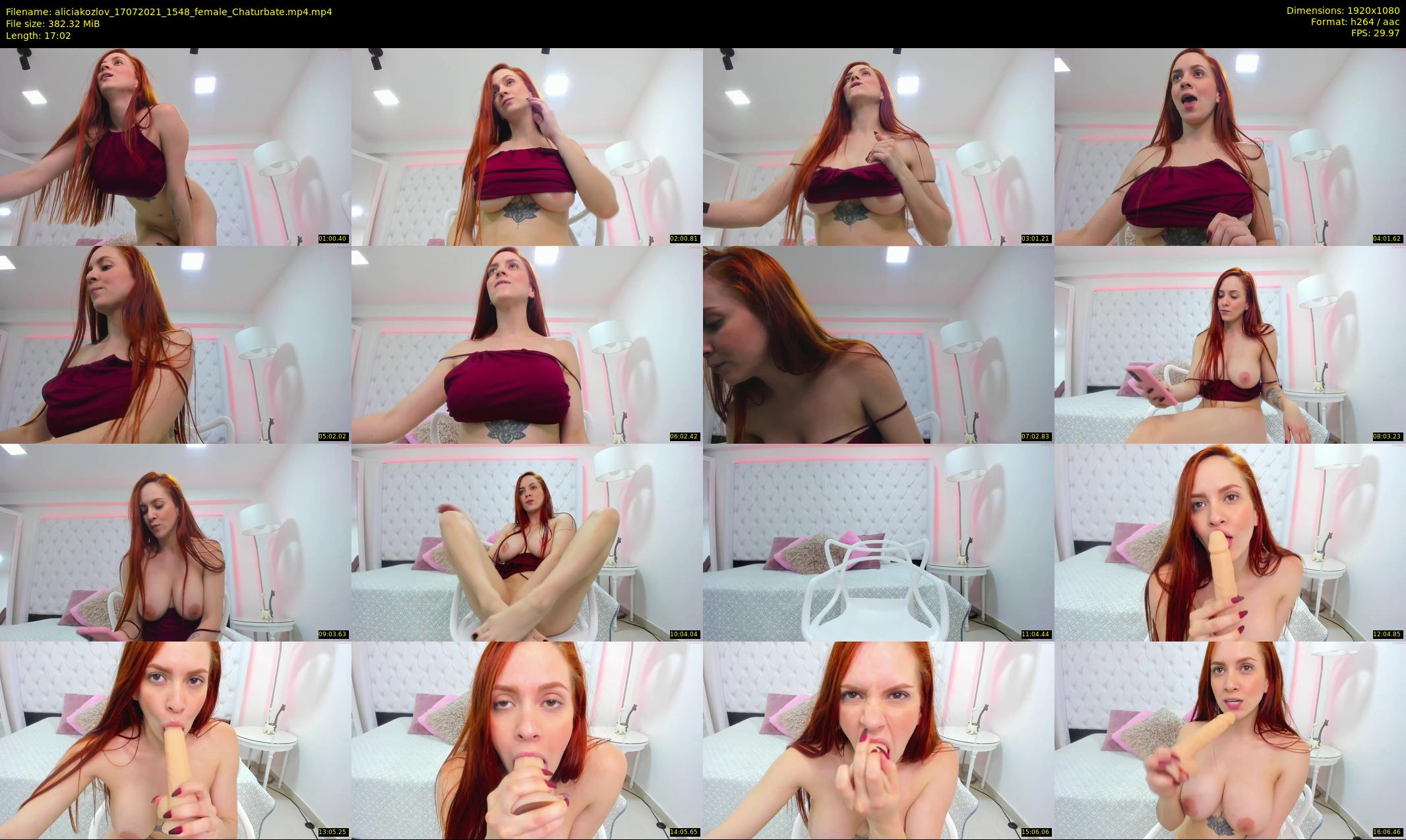 aliciakozlov — 18 minute Chaturbate female cam show recording, 1080p, Jul 17, 2021