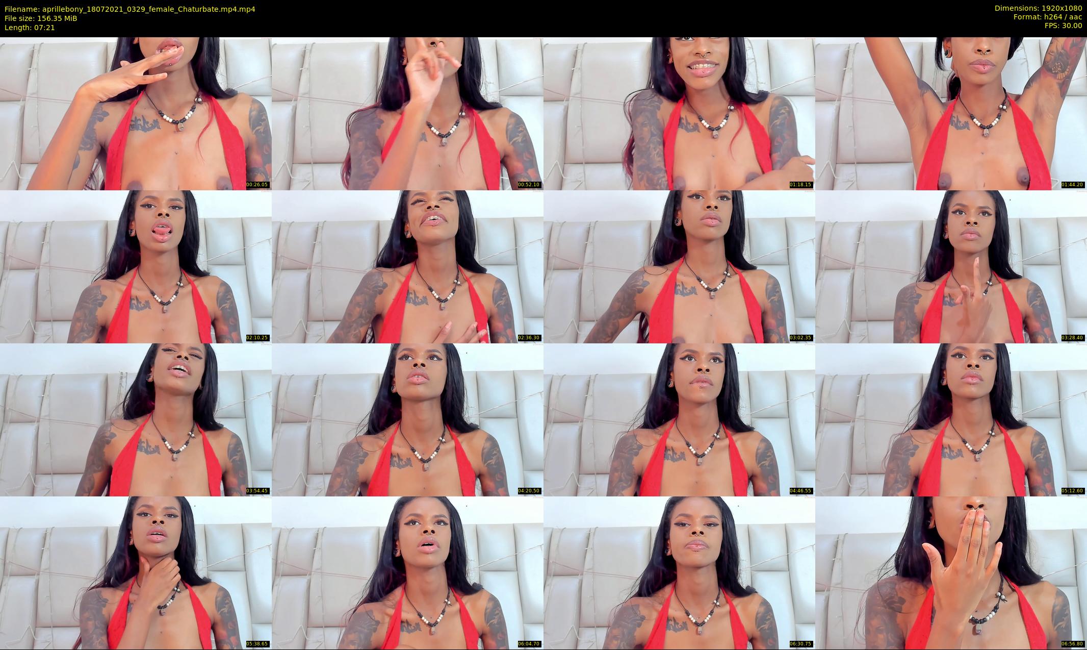 aprillebony — 8 minute Chaturbate female cam show recording, 1080p, Jul 18, 2021