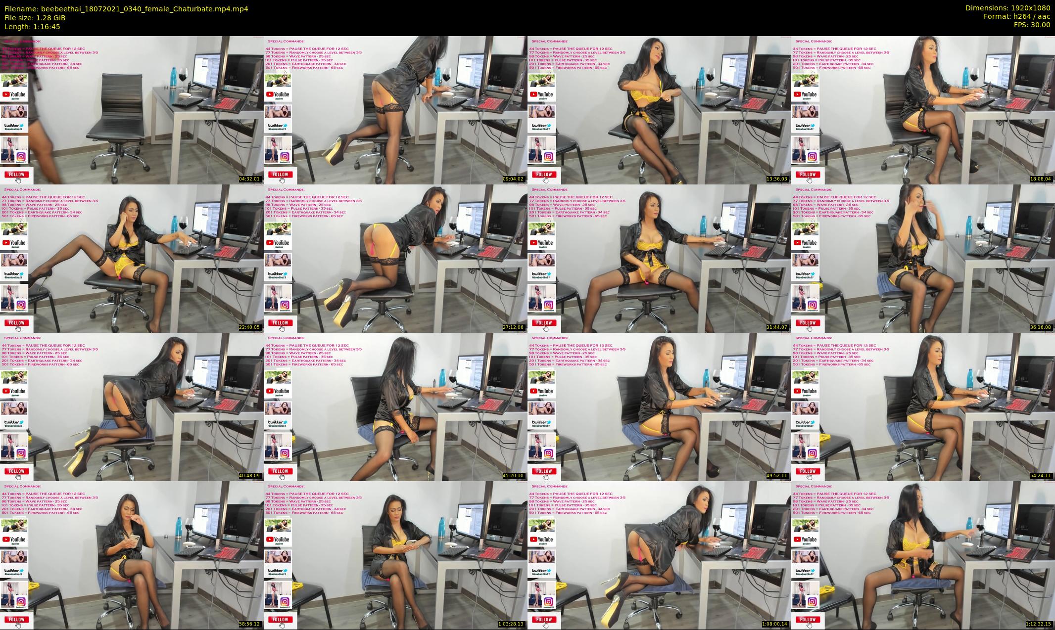 beebeethai — 77 minute Chaturbate female cam show recording, 1080p, Jul 18, 2021
