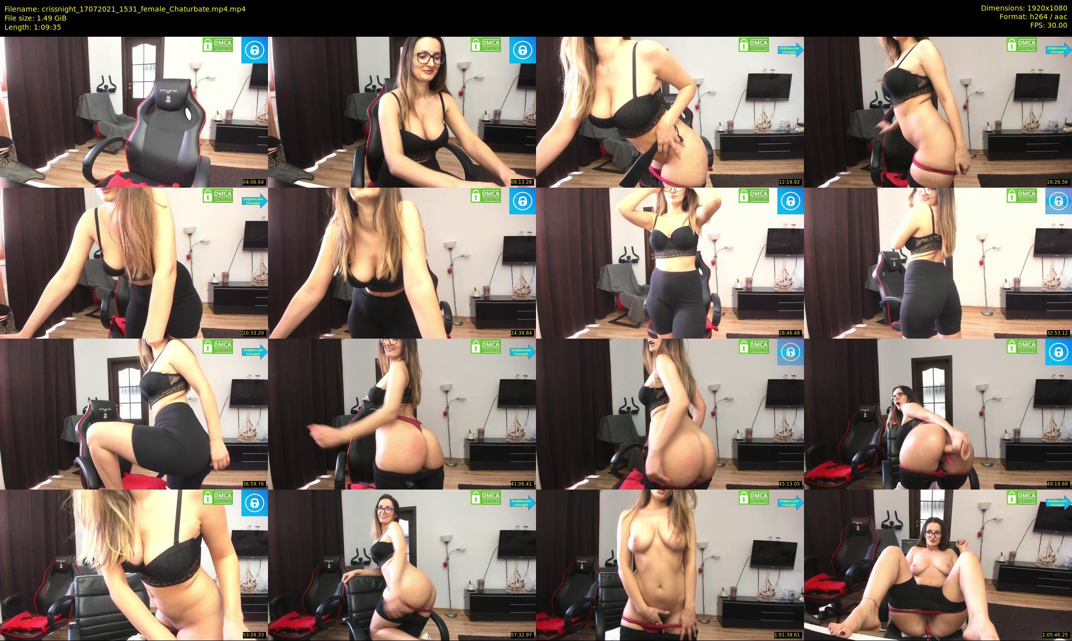 crissnight — 70 minute Chaturbate female cam show recording, 1080p, Jul 17, 2021