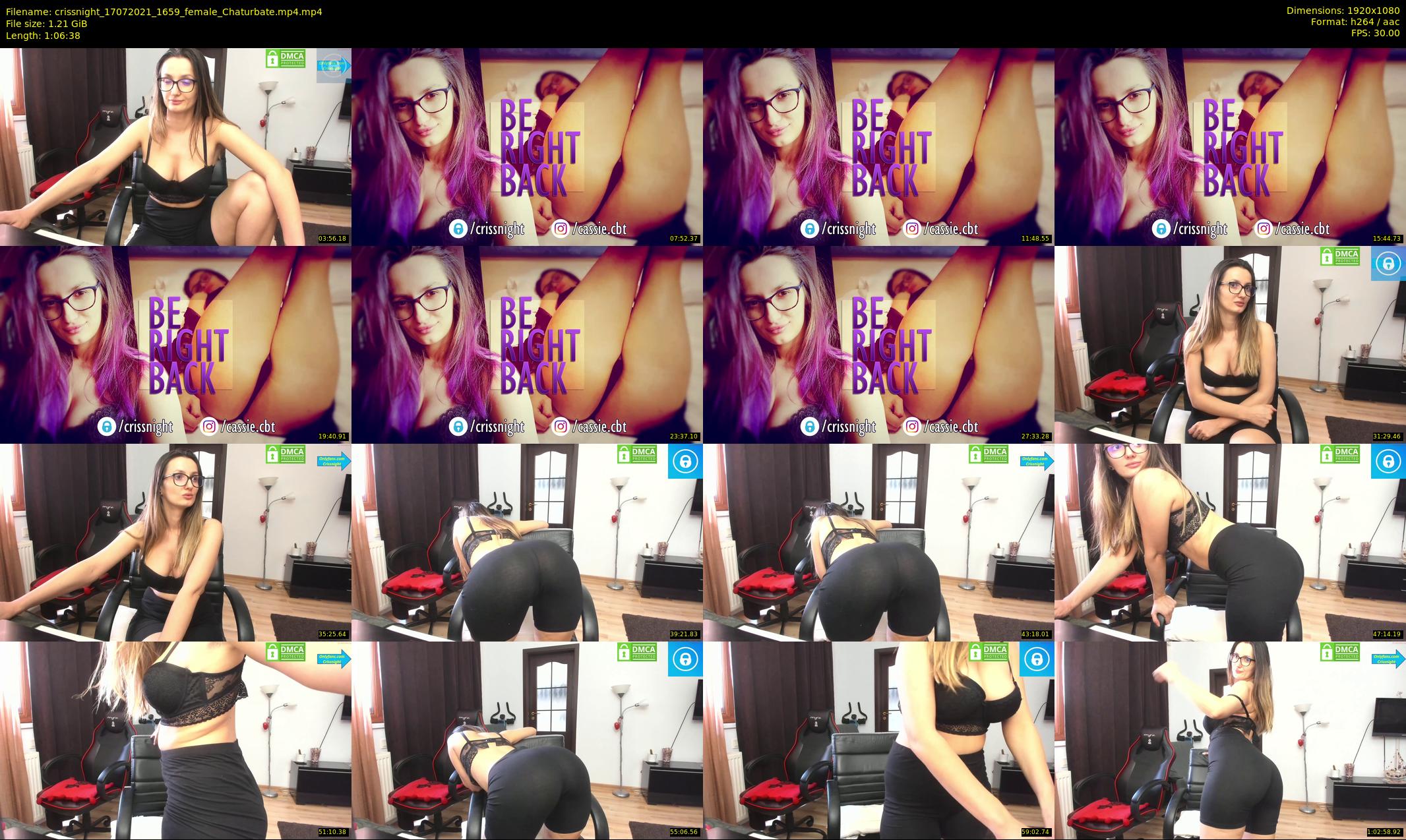 crissnight — 67 minute Chaturbate female cam show recording, 1080p, Jul 17, 2021