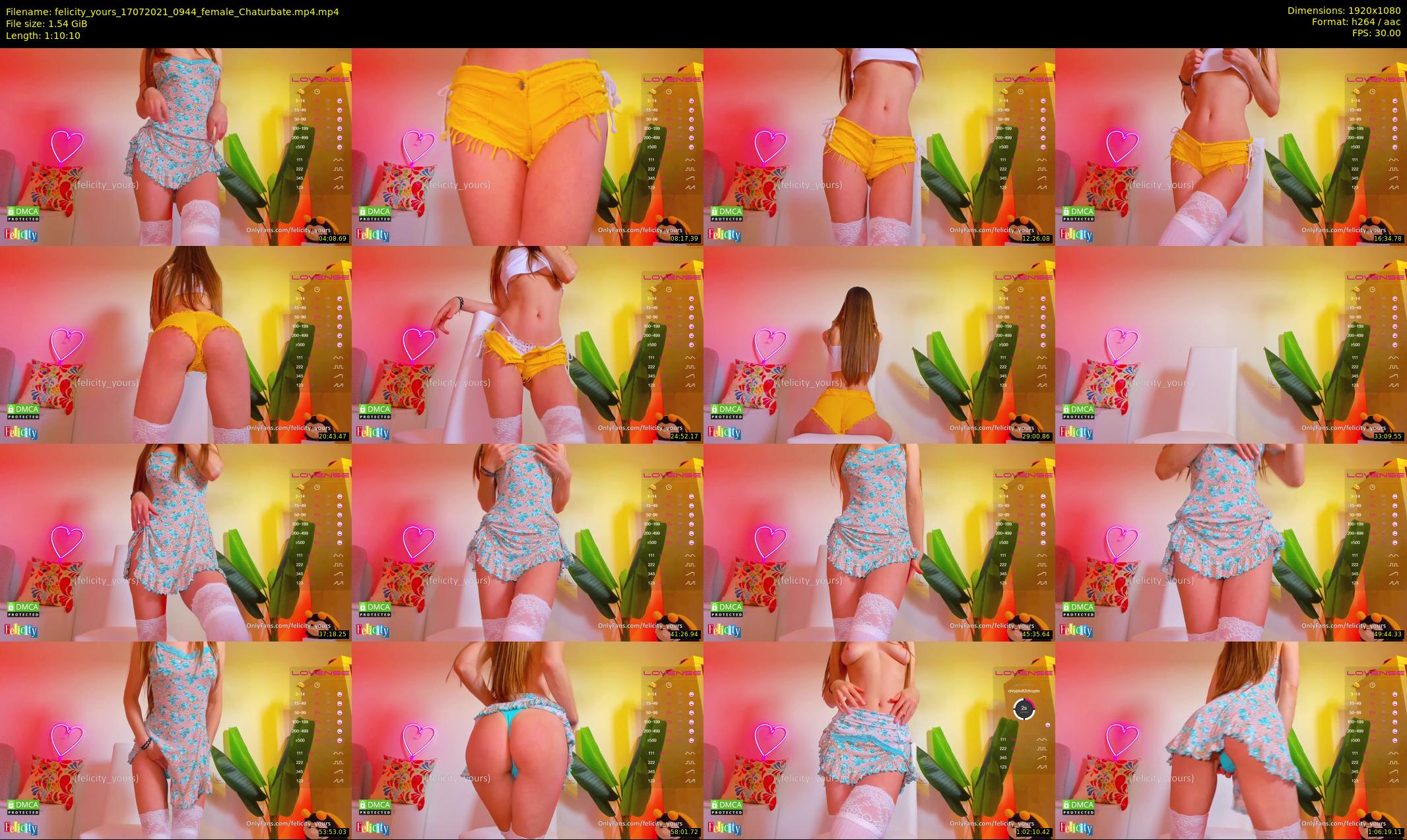 felicity_yours — 71 minute Chaturbate female cam show recording, 1080p, Jul 17, 2021