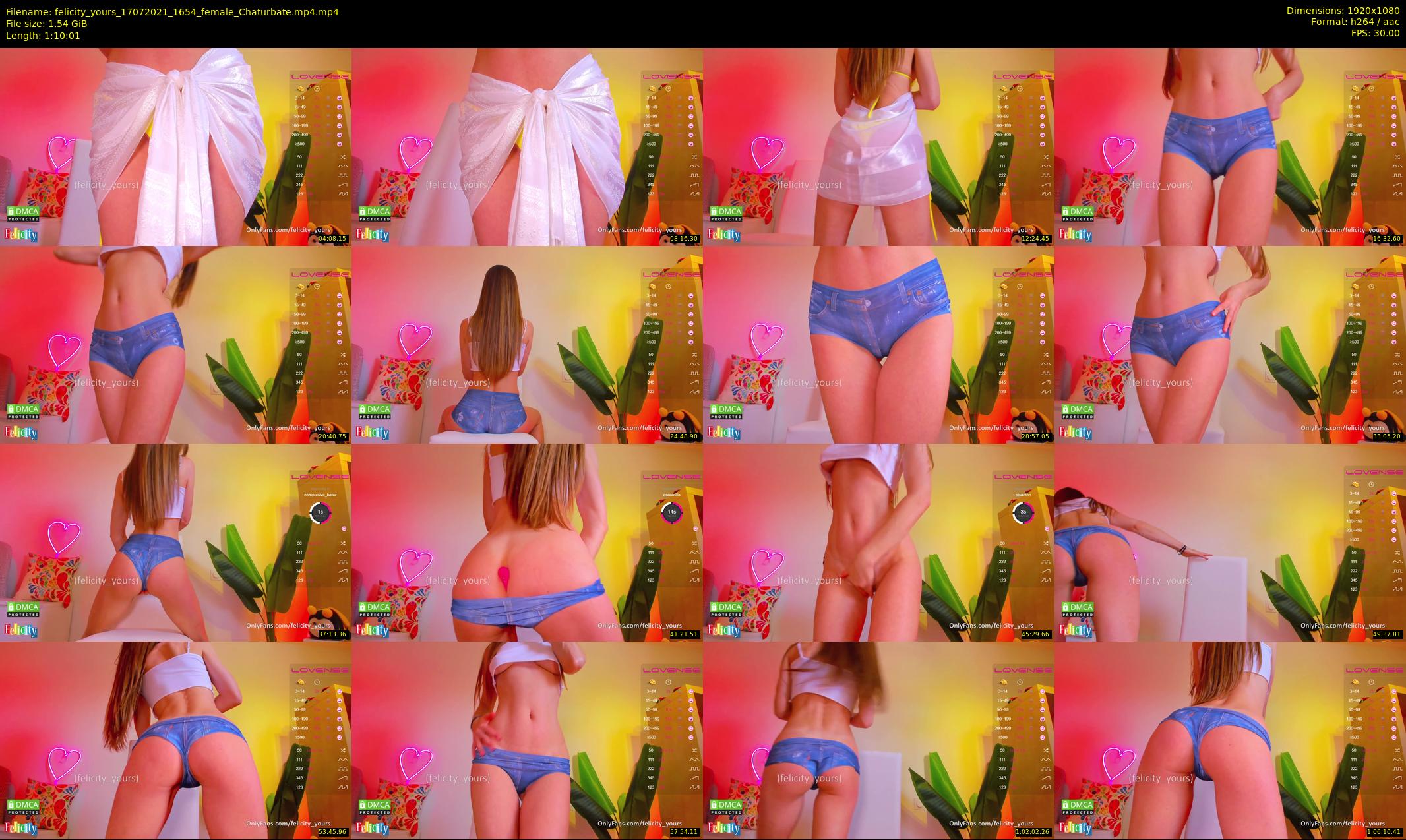 felicity_yours — 71 minute Chaturbate female cam show recording, 1080p, Jul 17, 2021