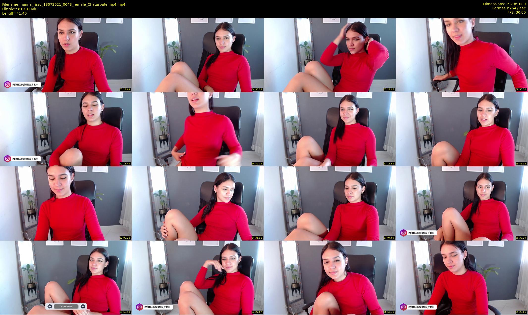 hanna_risso — 42 minute Chaturbate female cam show recording, 1080p, Jul 18, 2021