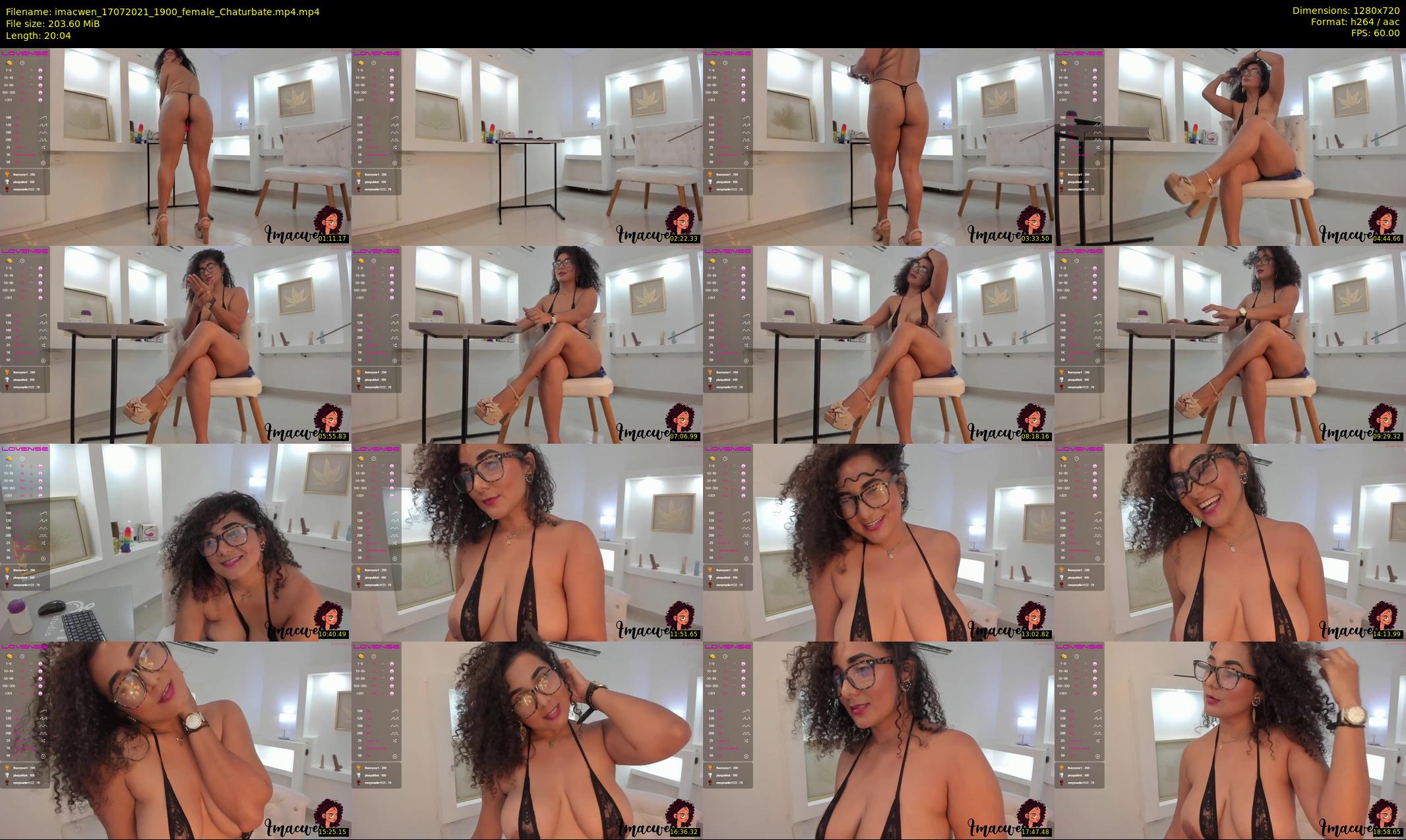 imacwen — 21 minute Chaturbate female cam show recording, 720p, Jul 17, 2021