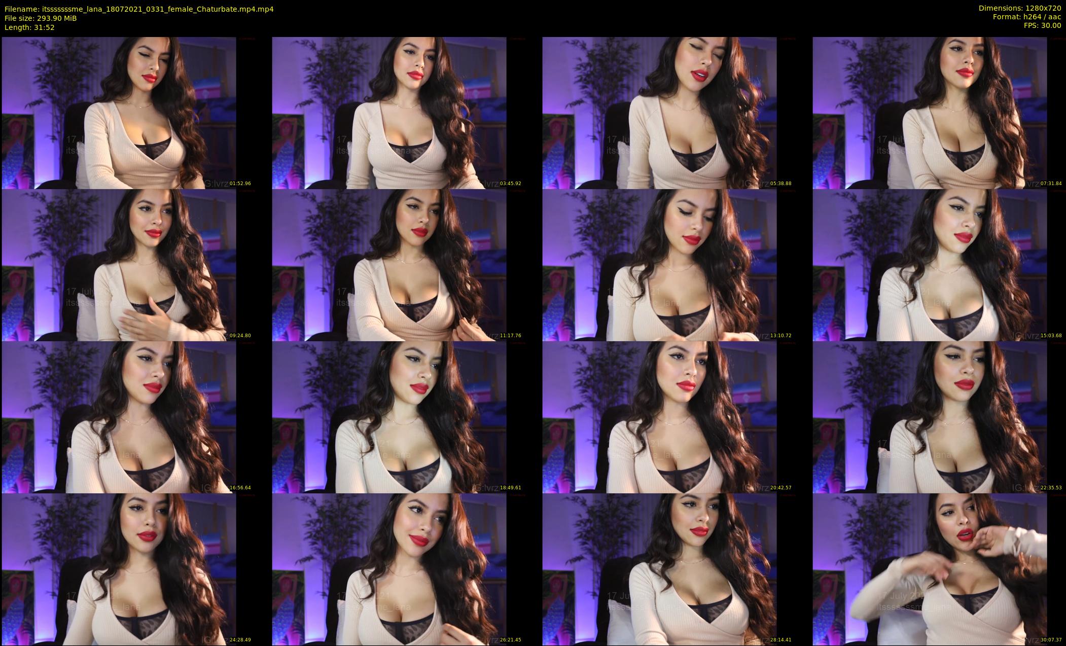 itsssssssme_lana — 32 minute Chaturbate female cam show recording, 720p, Jul 18, 2021