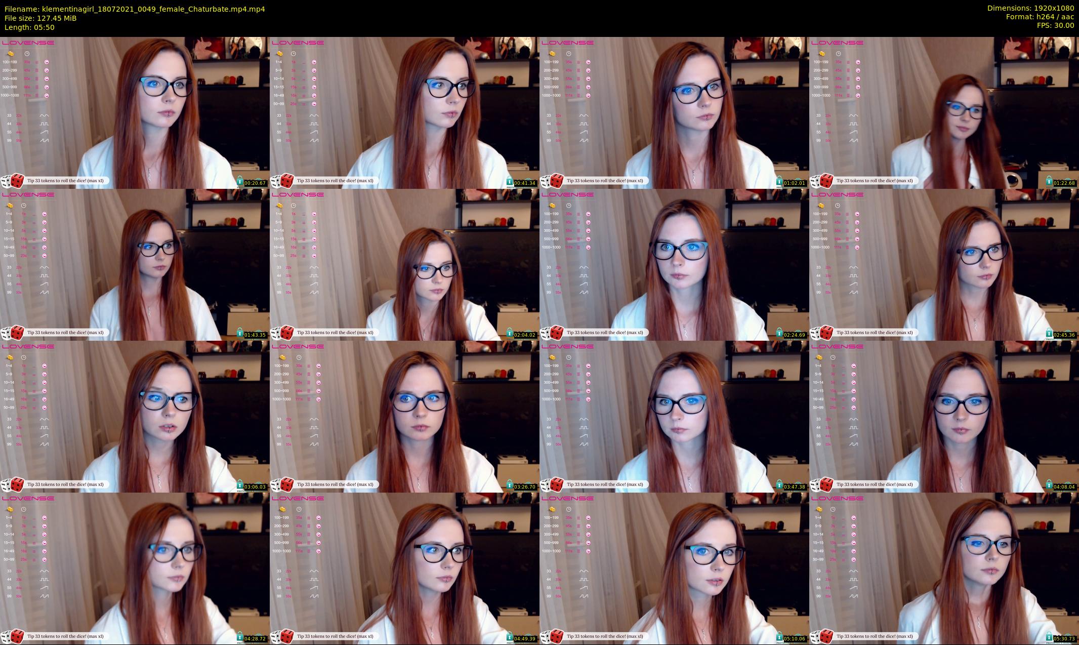 klementinagirl — 6 minute Chaturbate female cam show recording, 1080p, Jul 18, 2021