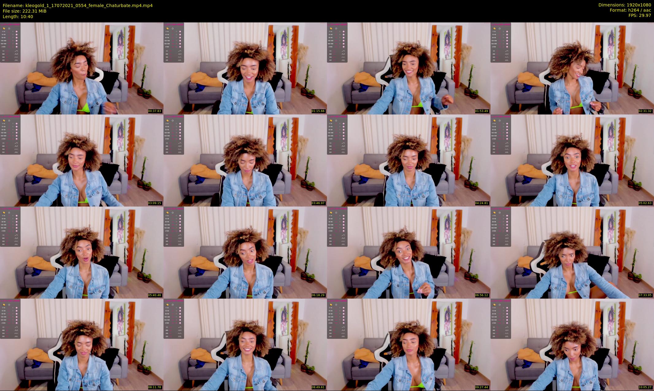 kleogold_1 — 11 minute Chaturbate female cam show recording, 1080p, Jul 17, 2021