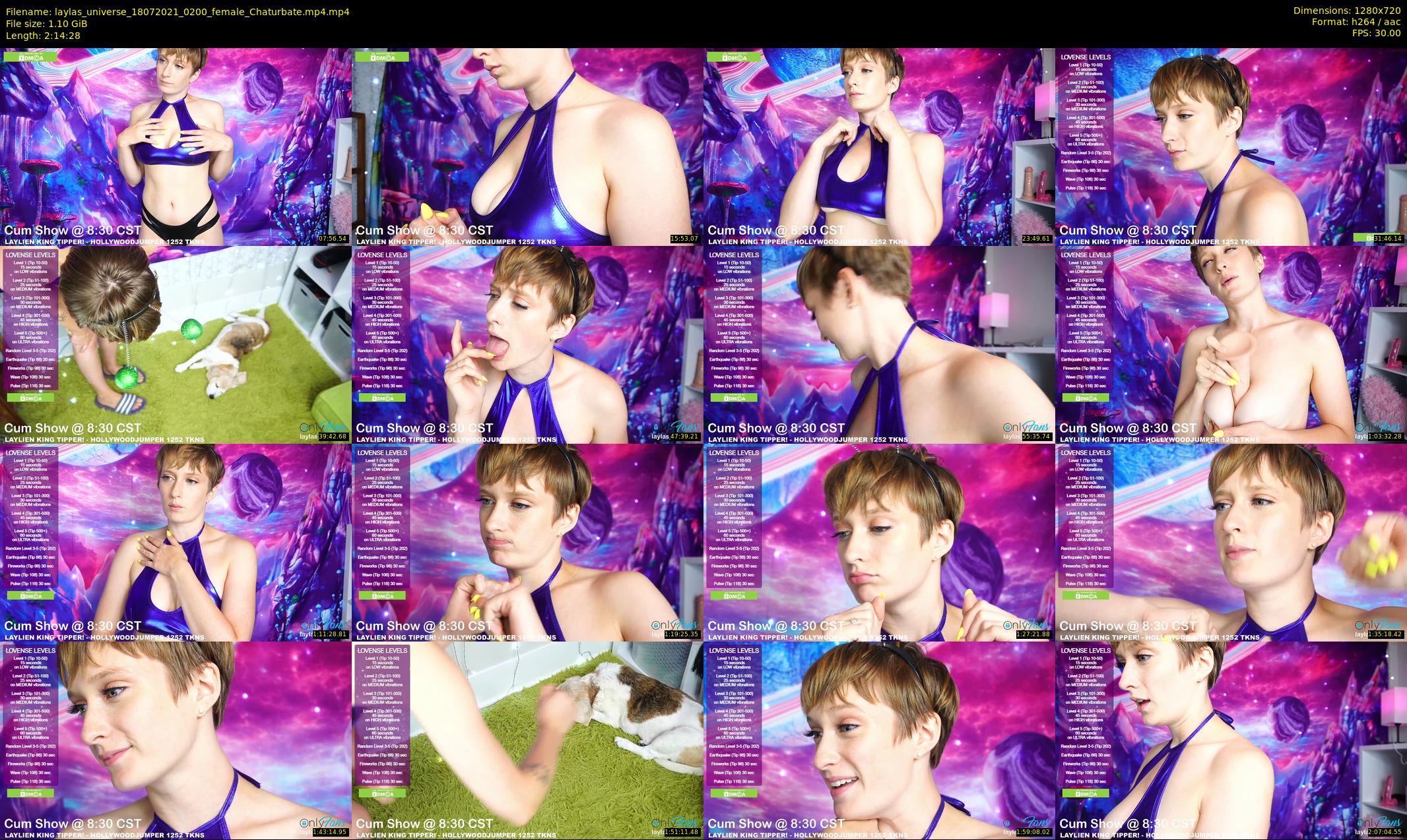 laylas_universe — 135 minute Chaturbate female cam show recording, 720p, Jul 18, 2021