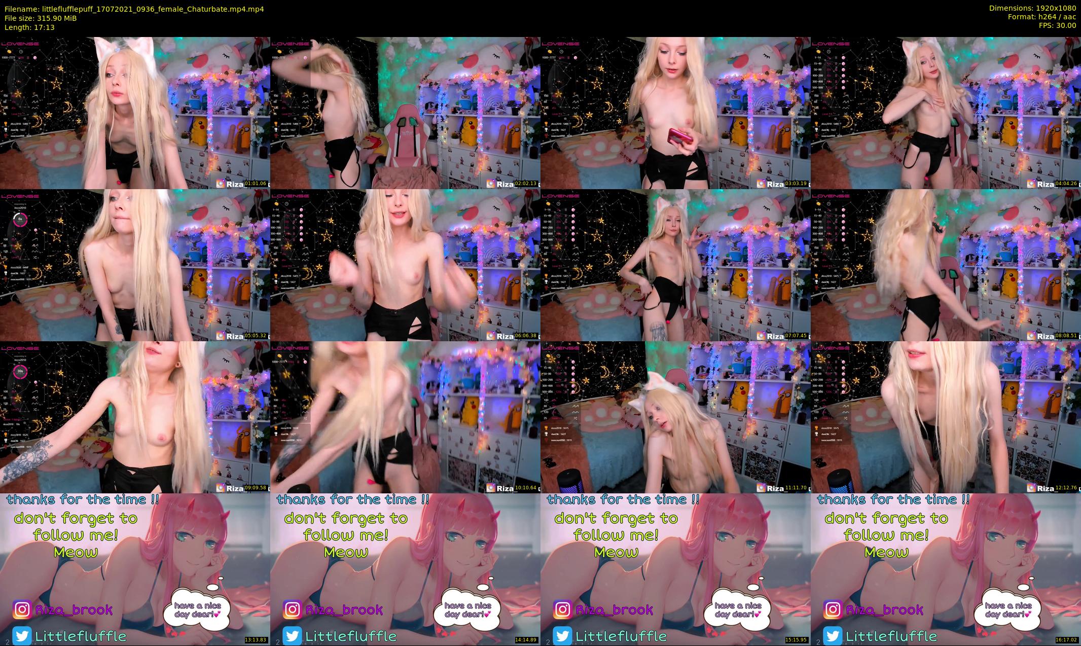 littleflufflepuff — 18 minute Chaturbate female cam show recording, 1080p, Jul 17, 2021