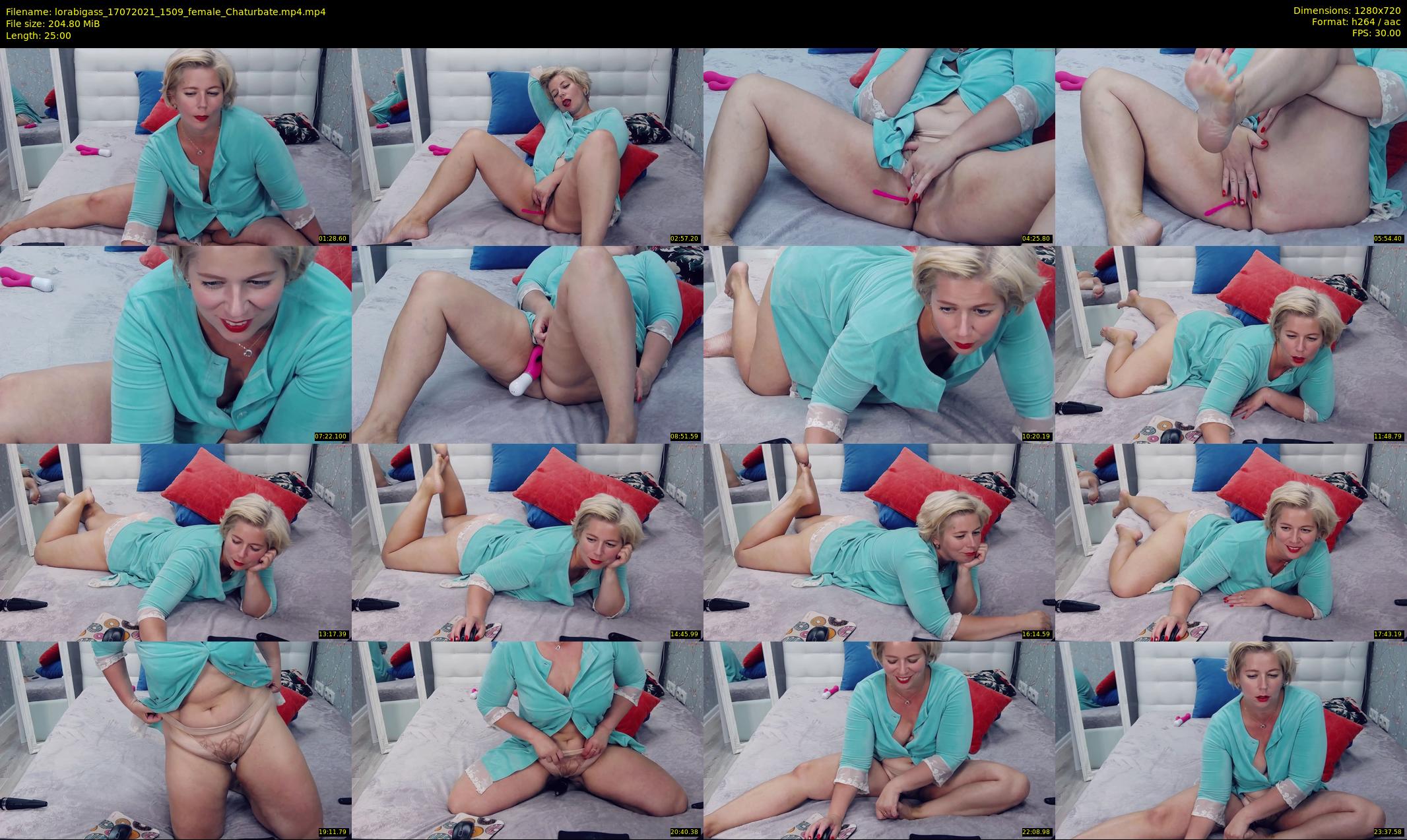 lorabigass — 25 minute Chaturbate female cam show recording, 720p, Jul 17, 2021