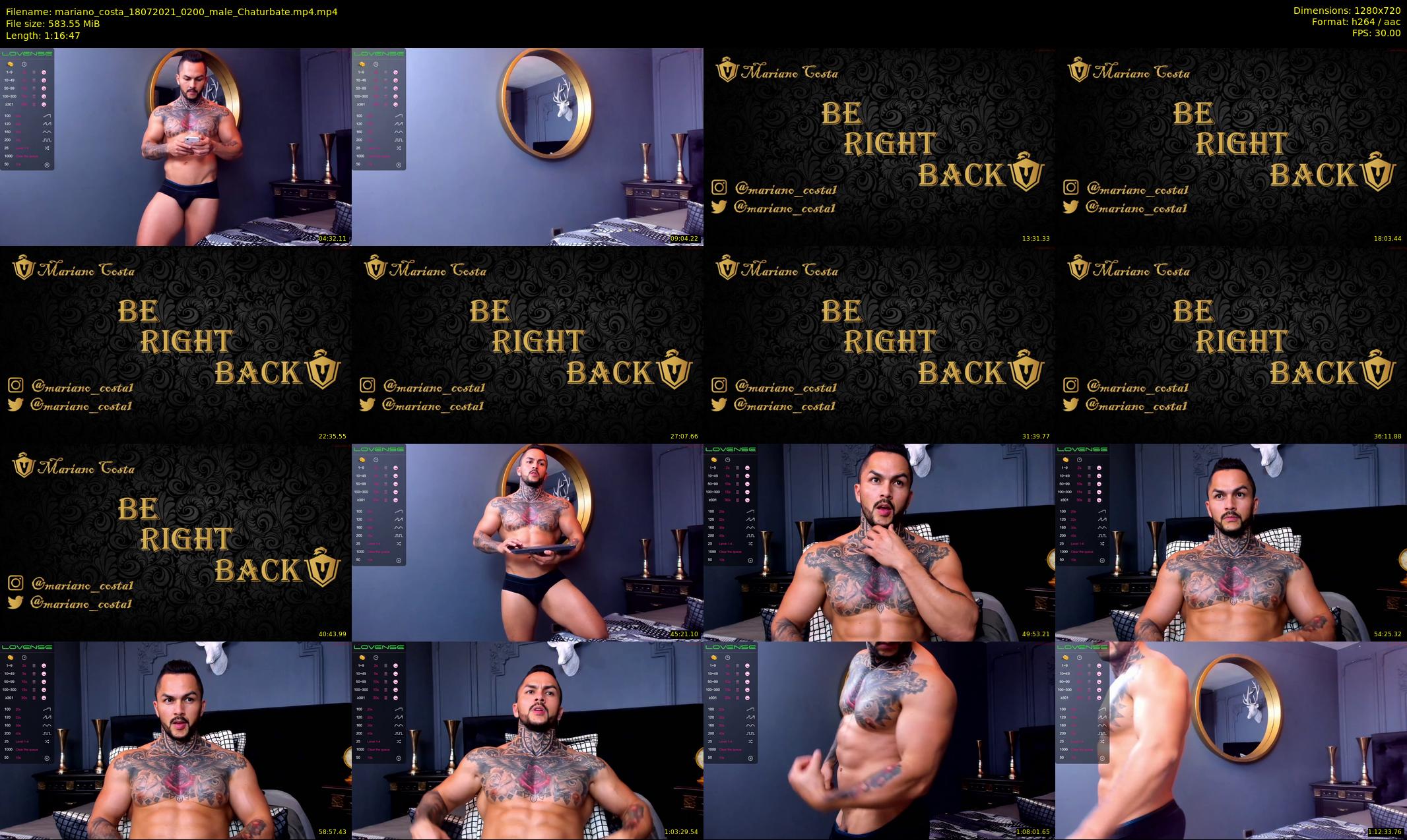 mariano_costa — 77 minute Chaturbate male cam show recording, 720p, Jul 18, 2021