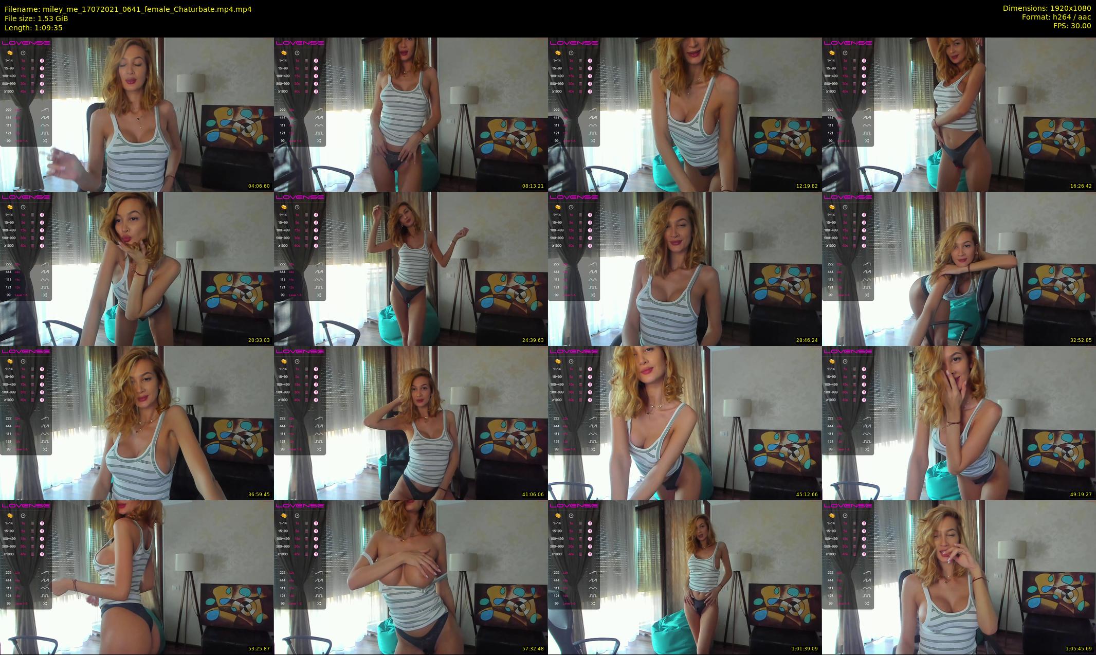 miley_me — 70 minute Chaturbate female cam show recording, 1080p, Jul 17, 2021